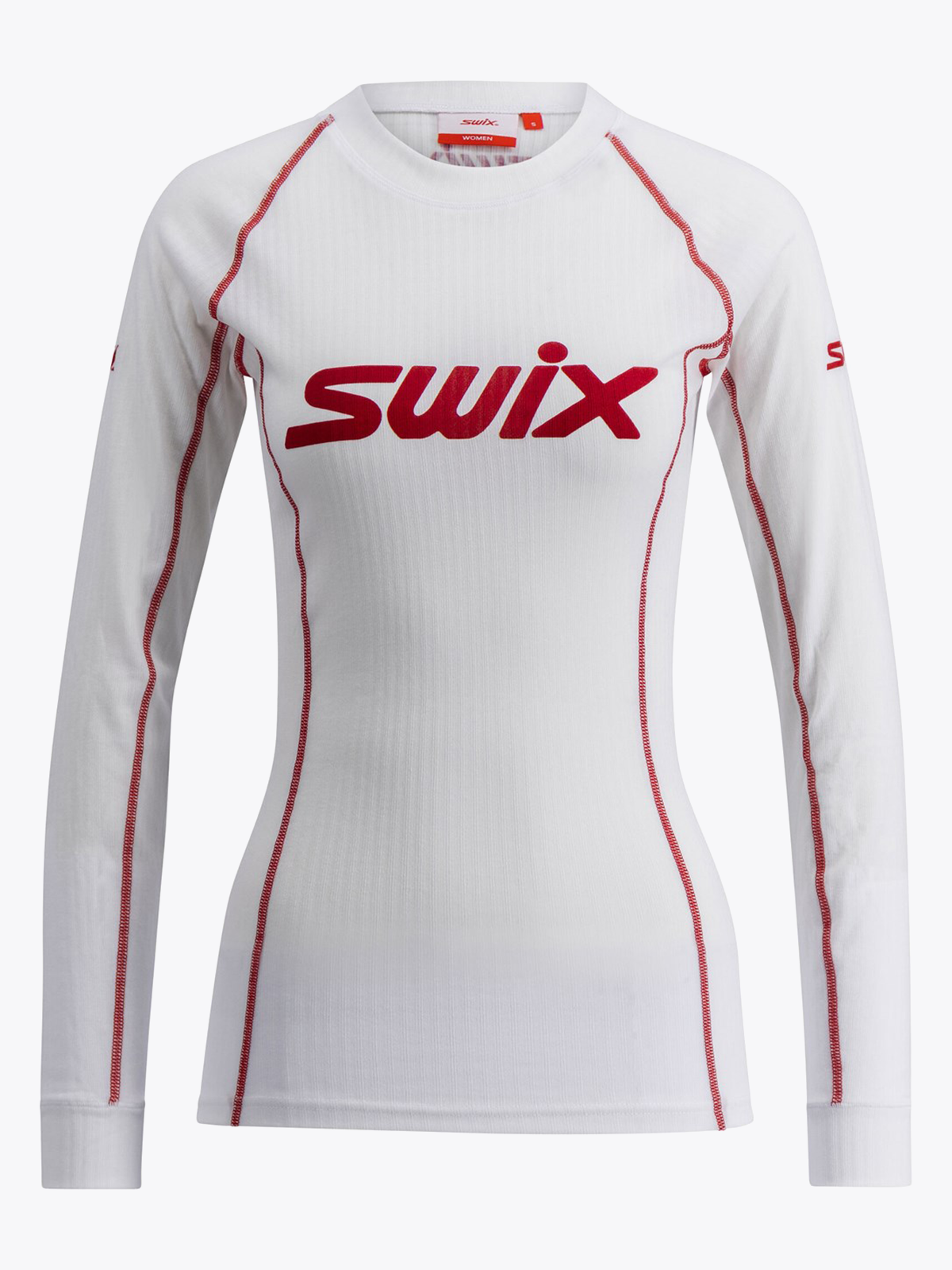Swix RaceX Classic Long Sleeve Bright White/Swix Red