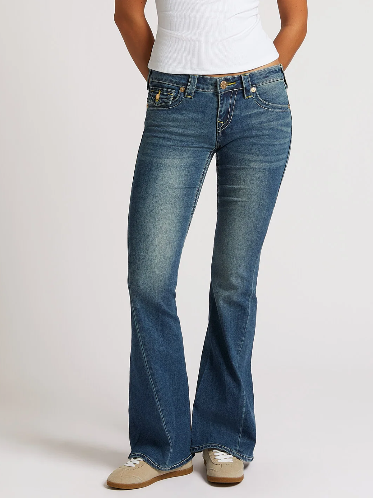 True Religion Joey Low Rise Flare Arabella