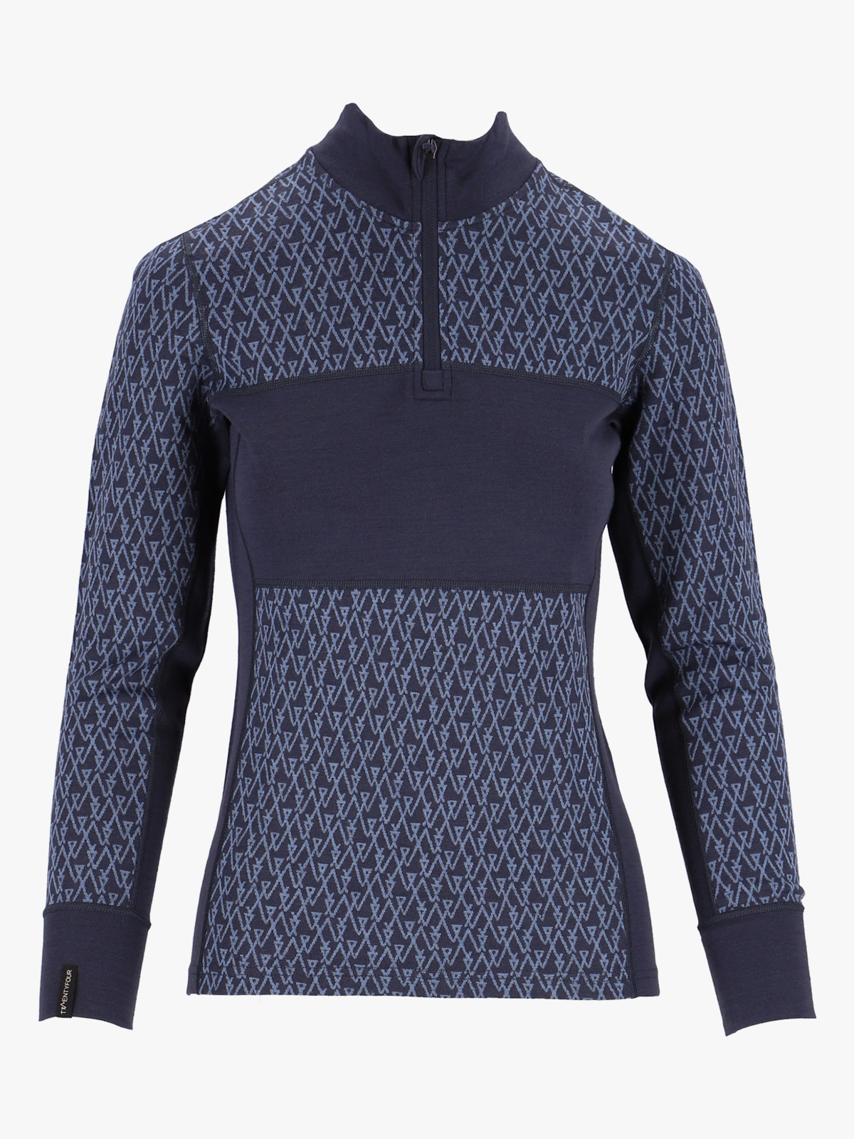 Twentyfour Aurora Aya Ull Half Zip Blekkblå