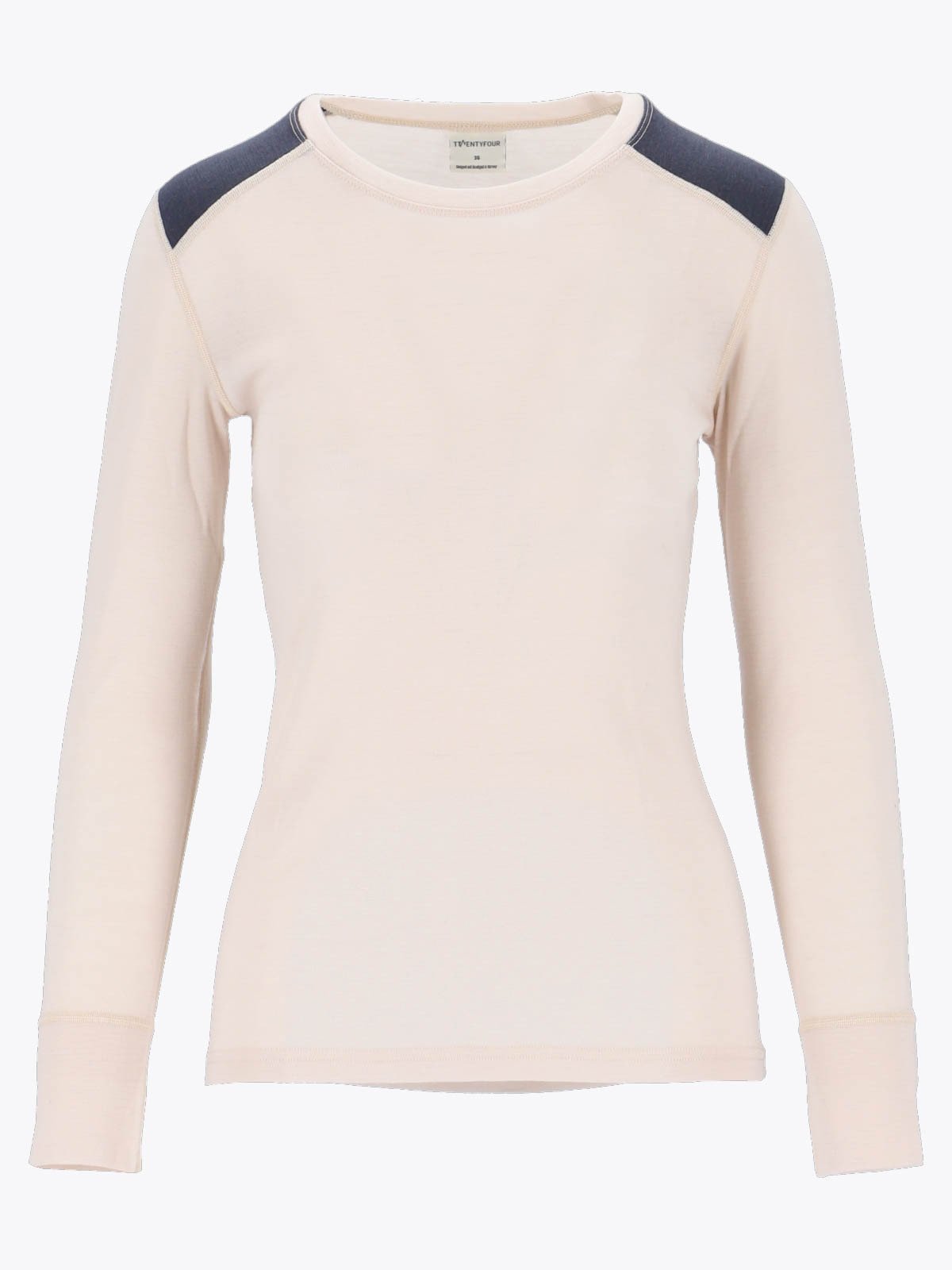 Twentyfour Finse Merino Long Sleeve Topp Gråhvit