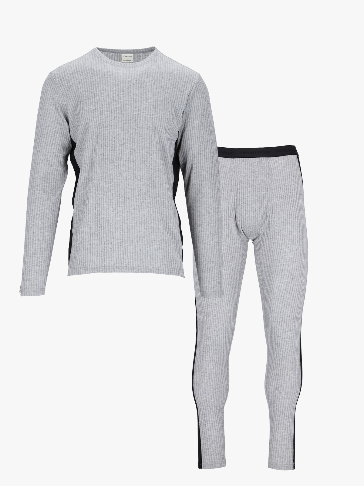 Twentyfour Aurora Baselayer Sett Lys Grå Melange