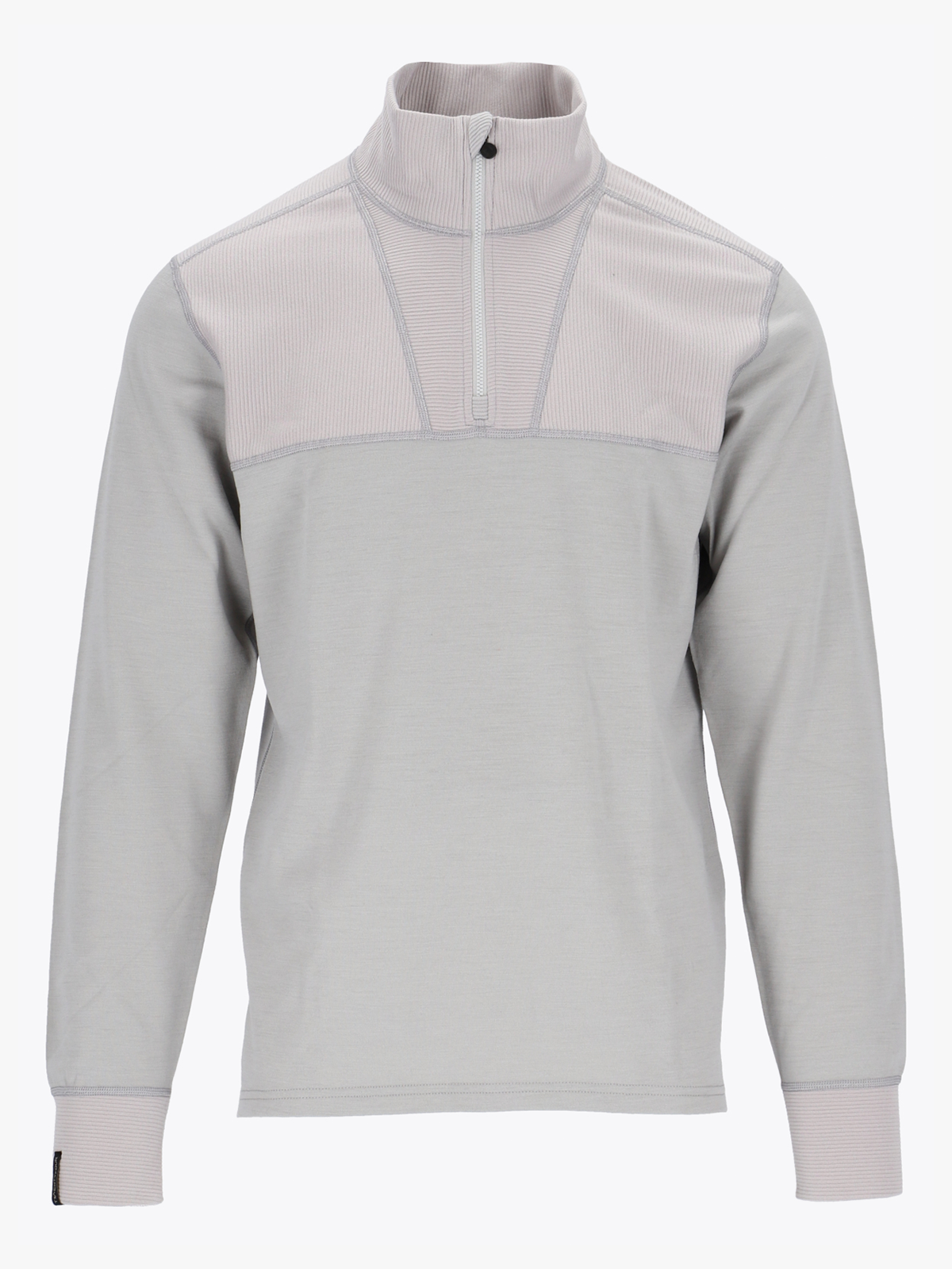 Twentyfour Aurora Obi Ull Half Zip Lys Grå