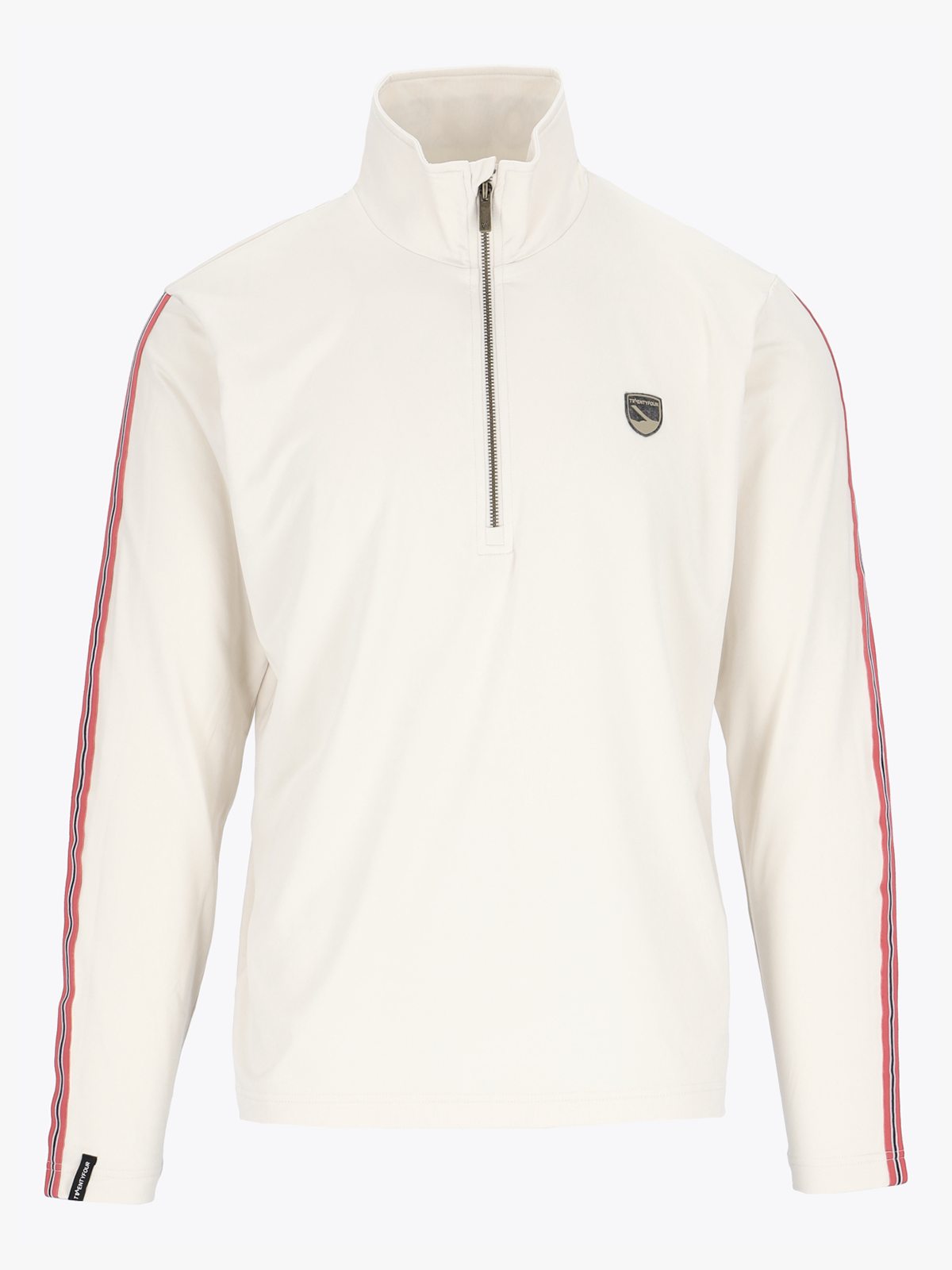 Twentyfour Aurora Half Zip Genser Kollen / Gråhvit