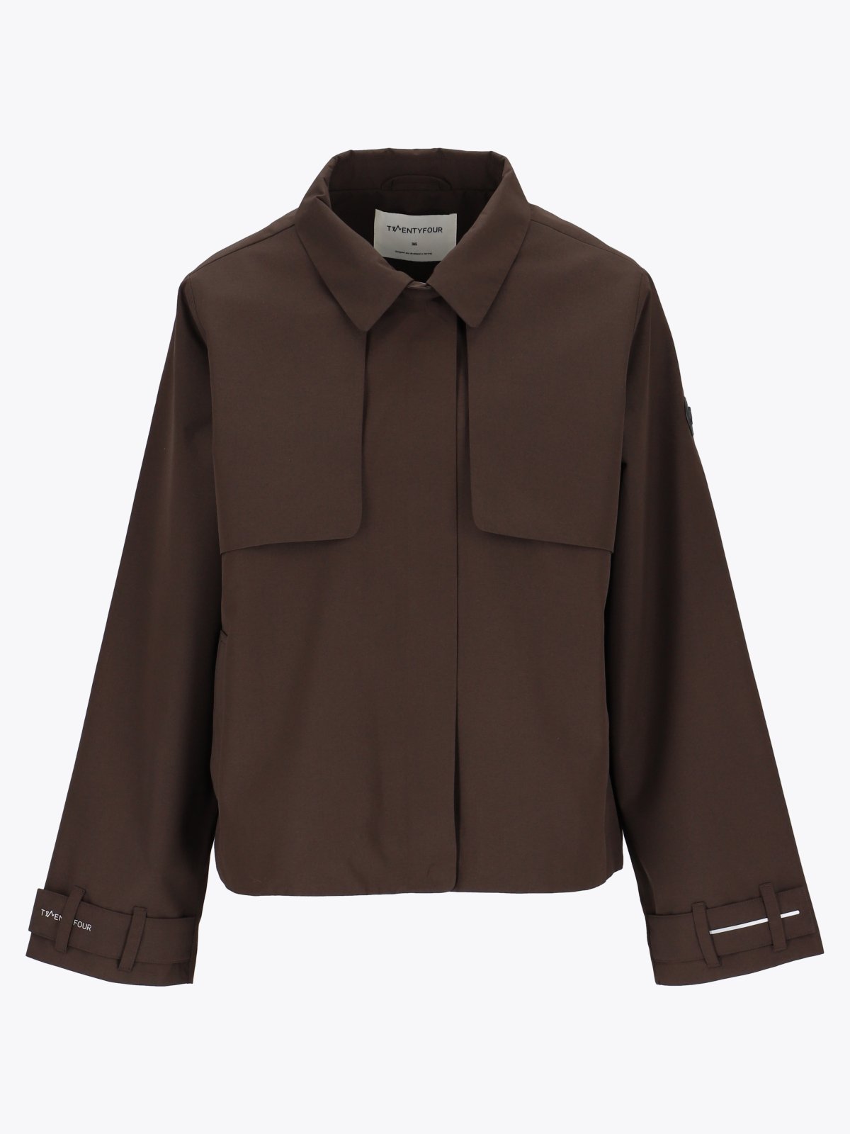 Twentyfour Mode Trench Jakke Mørk Brun