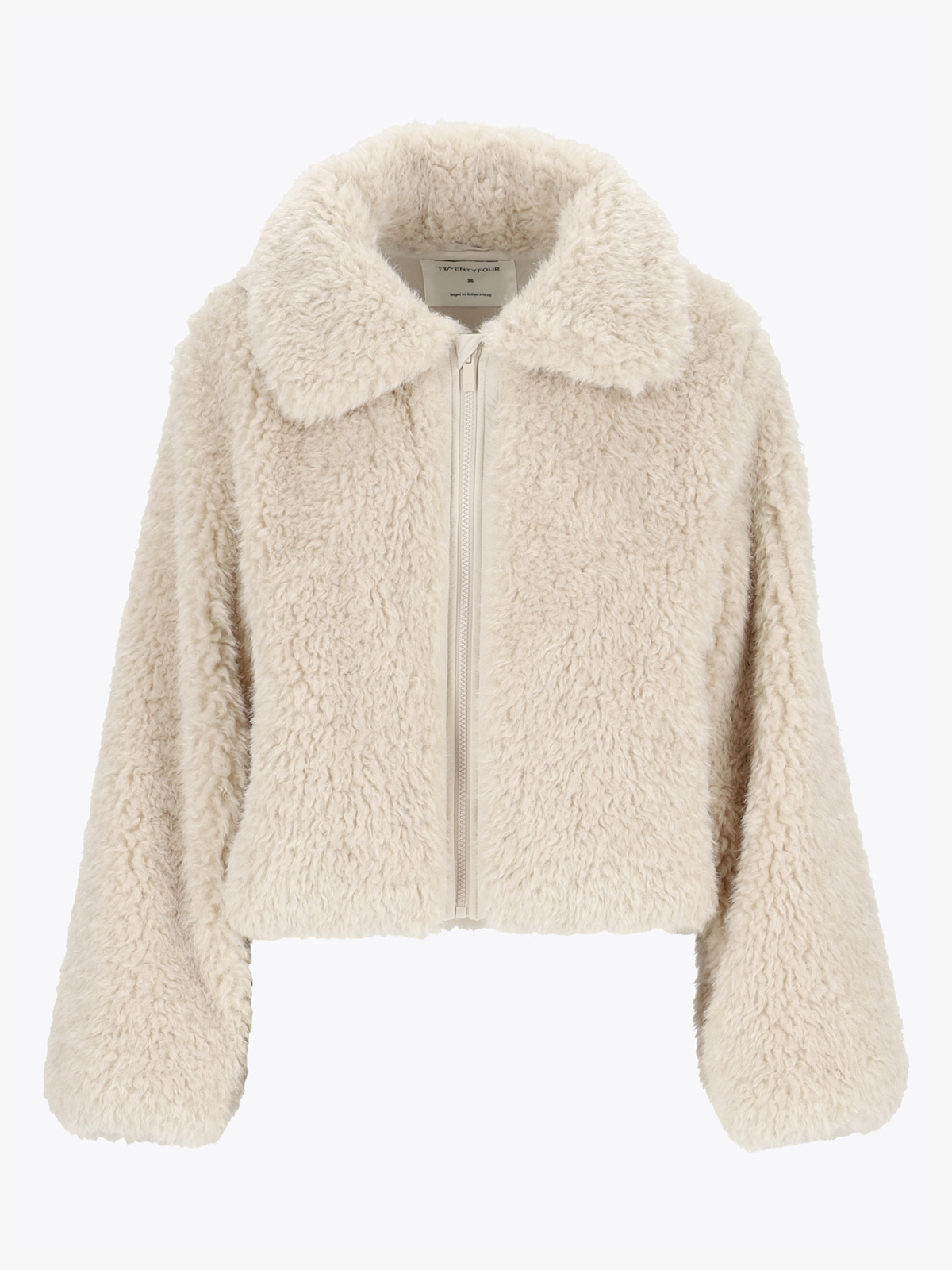 Twentyfour Mode Teddy Jakke Sand