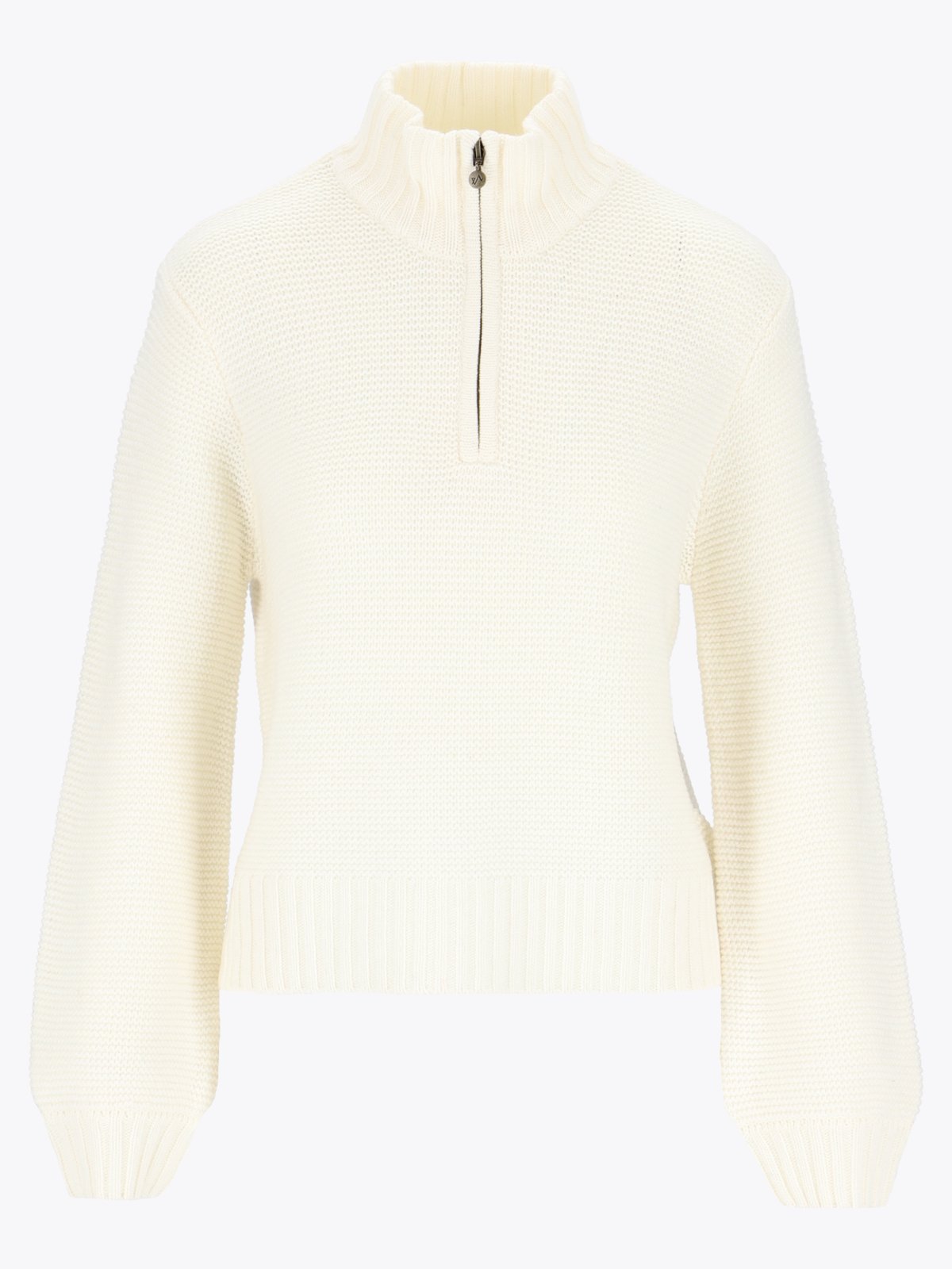 Twentyfour Mode Half Zip Strikk Hvit