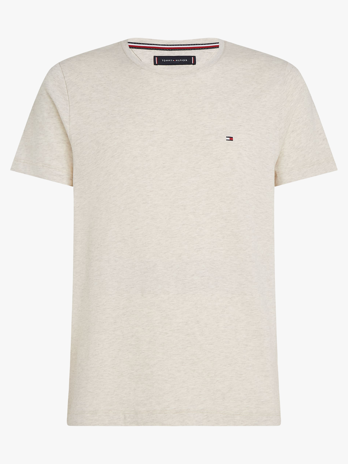 Tommy Hilfiger Stretch Slim Fit Tee Oatmilk