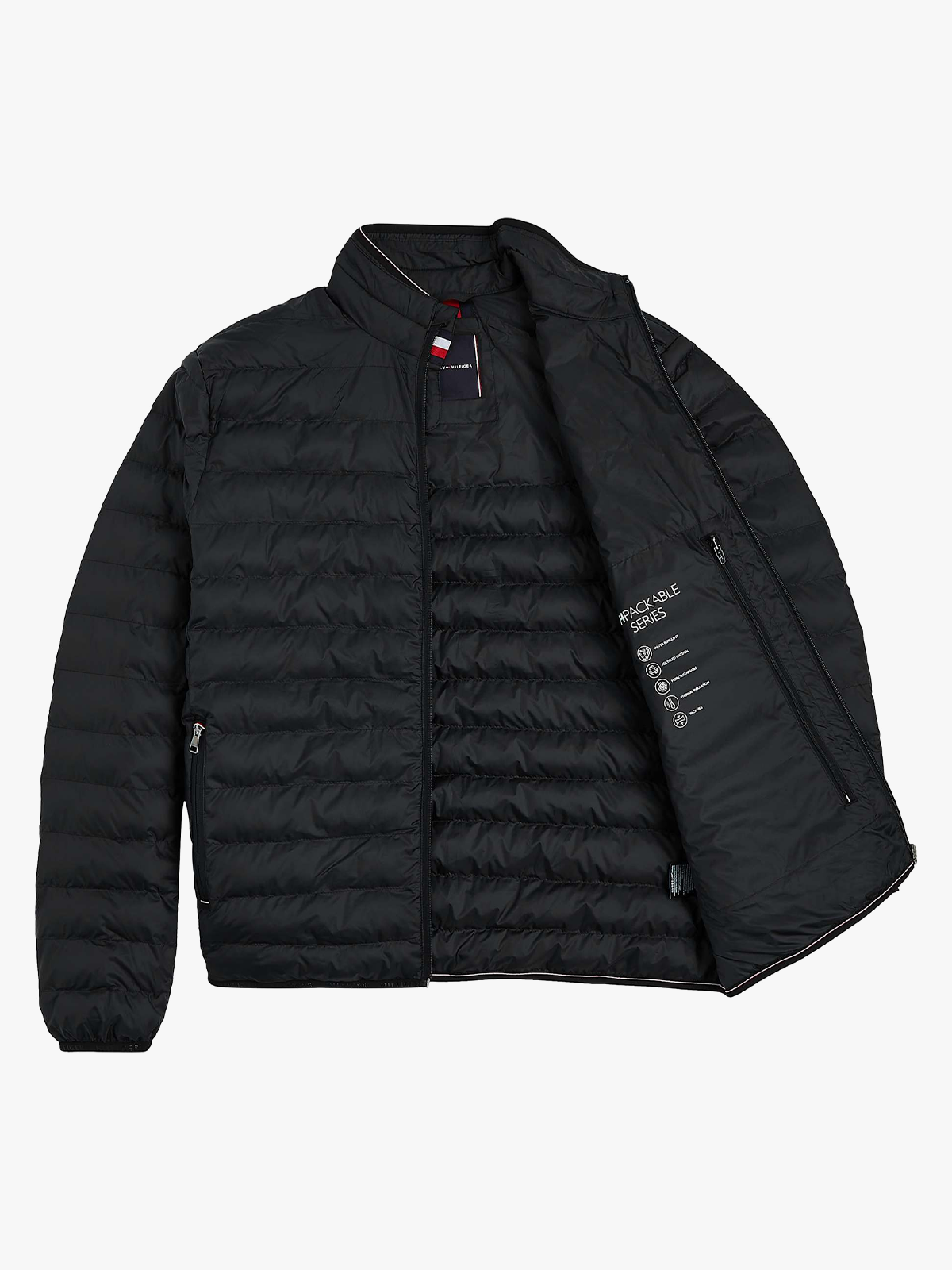 Tommy Hilfiger Core Packable Recycled Jacket Black