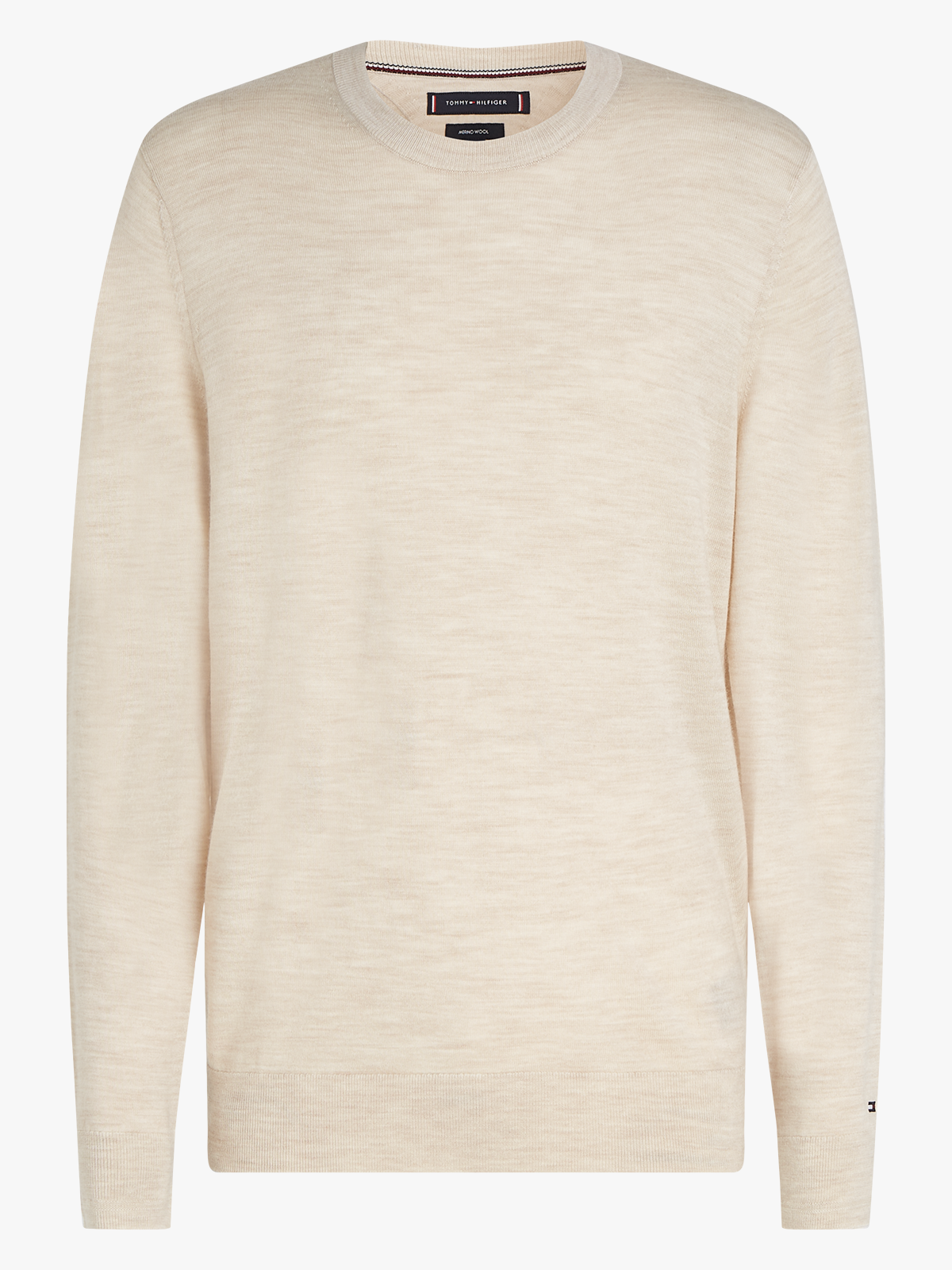 Tommy Hilfiger DC Fine Gauge Merino Crew Neck Beige