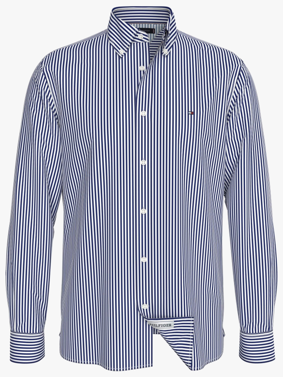 Tommy Hilfiger Heritage Oxford Stripe Regular Fit Shirt Royal Blue / White