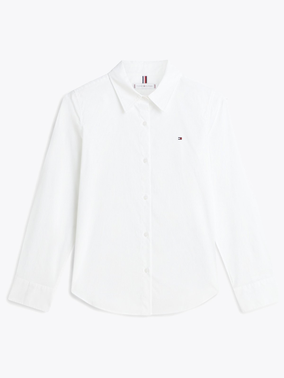 Tommy Hilfiger Stretch Regular Long Sleeve Shirt Hvit