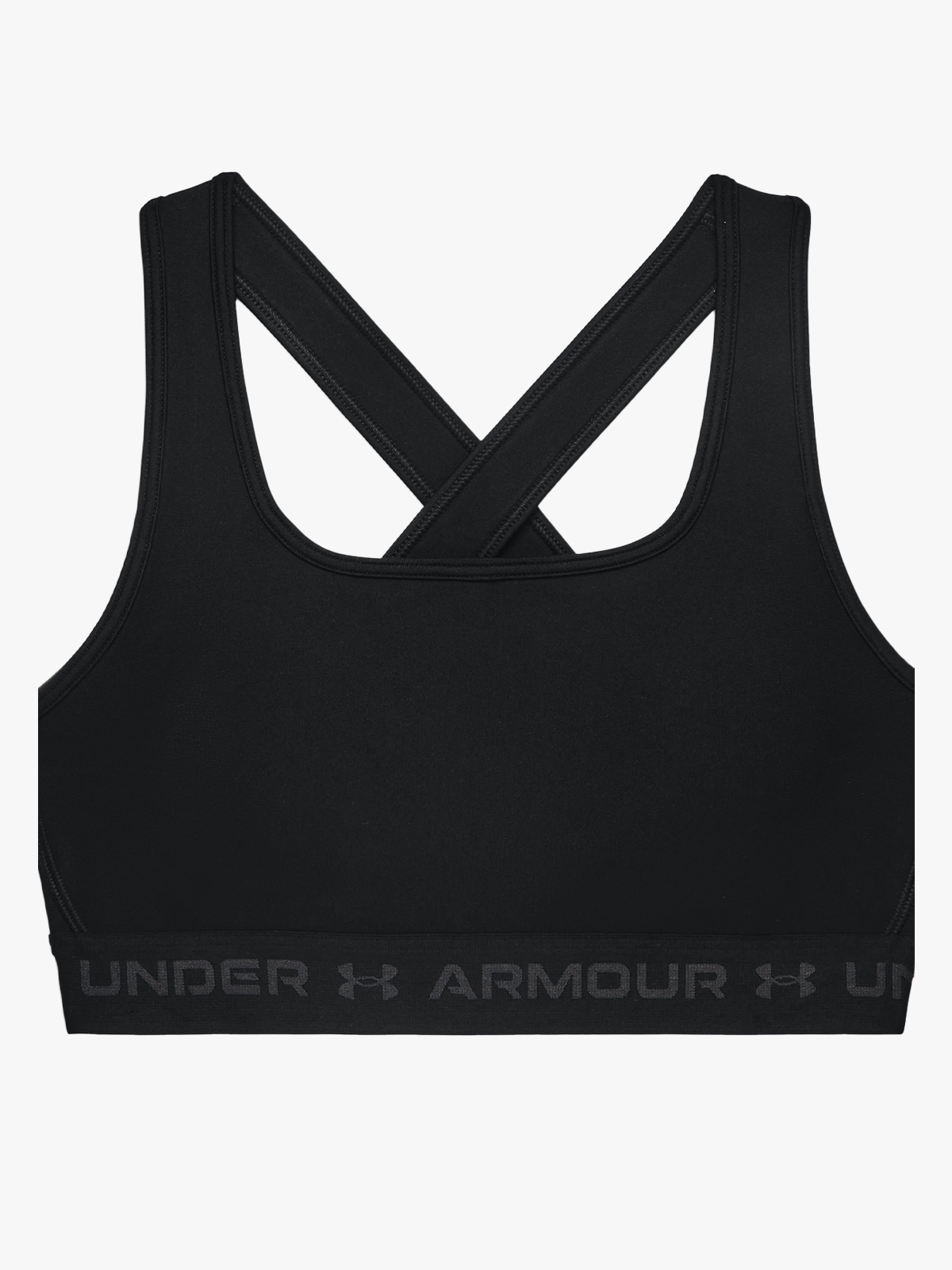Under Armour Crossback Mid Bra Black / Jet Gray