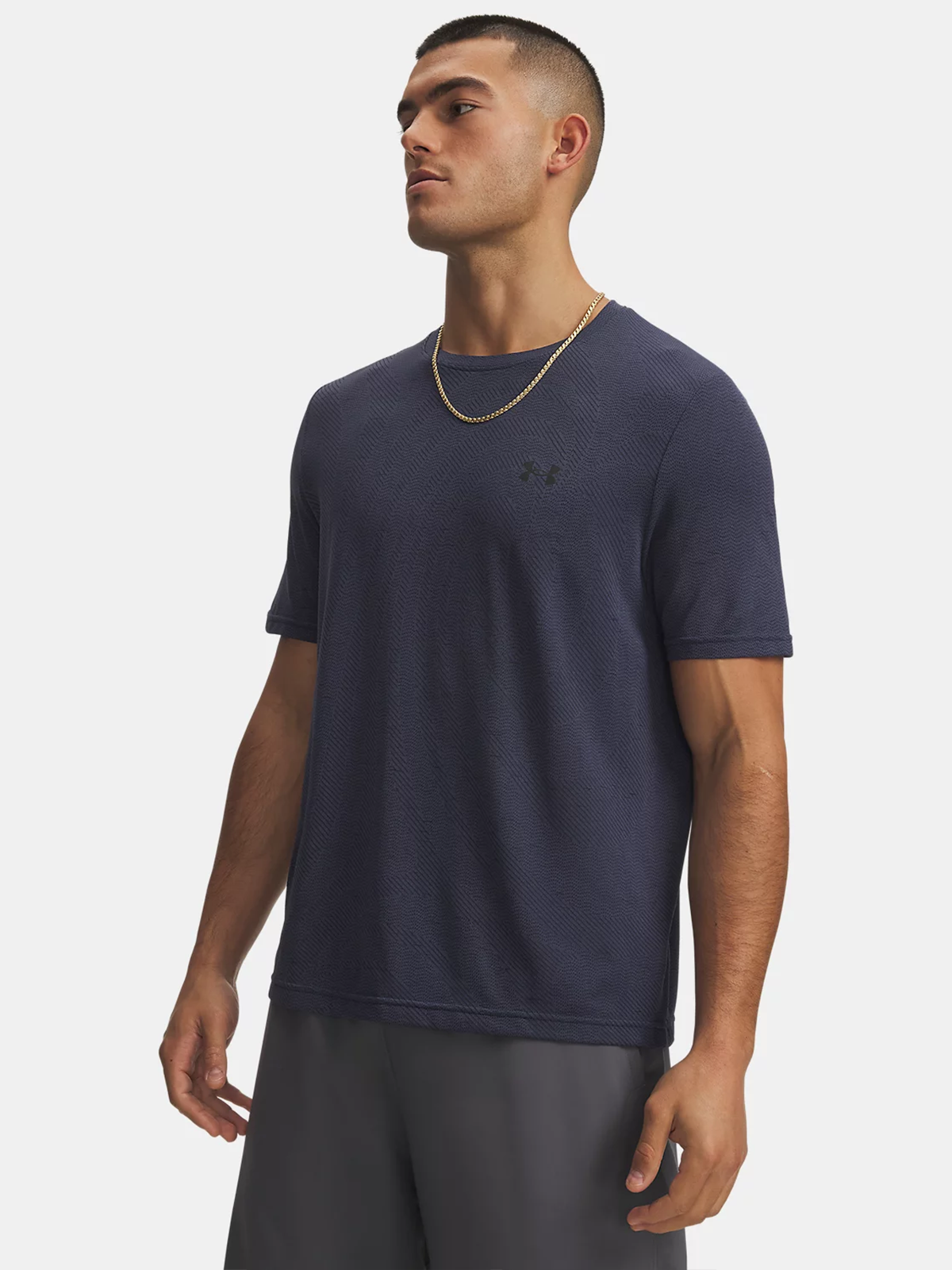 Under Armour Vanish Seamless Novelty Short Sleeve Downpour Gray / Ultimate Black