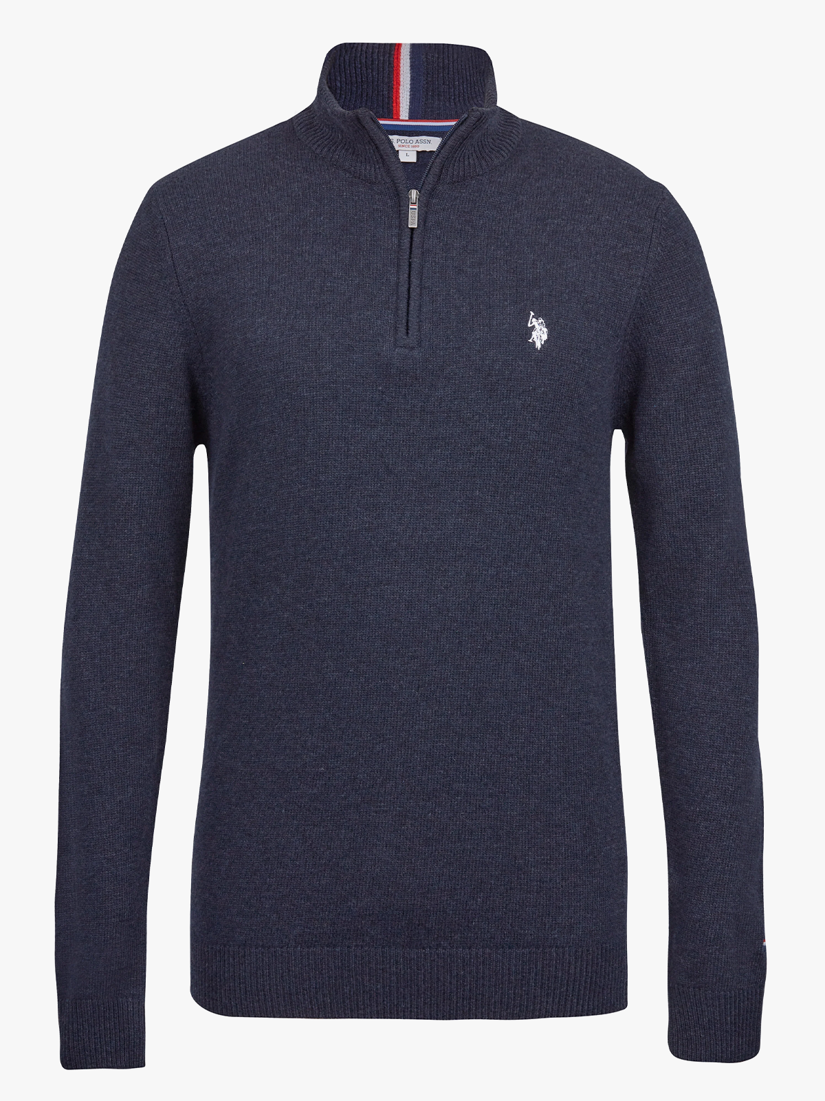 U.S. Polo Assn. Kevin Reg Lambswool Knit Dark Sapphire