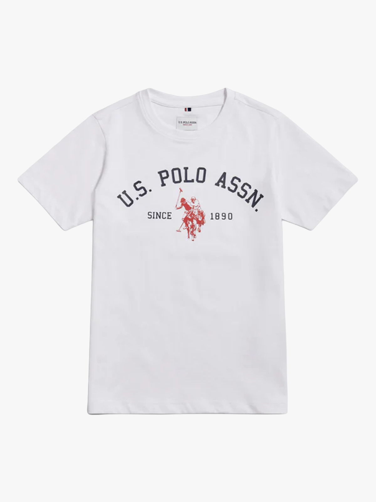 U.S. Polo Assn. Junior Signature Arch Print Tshirt White