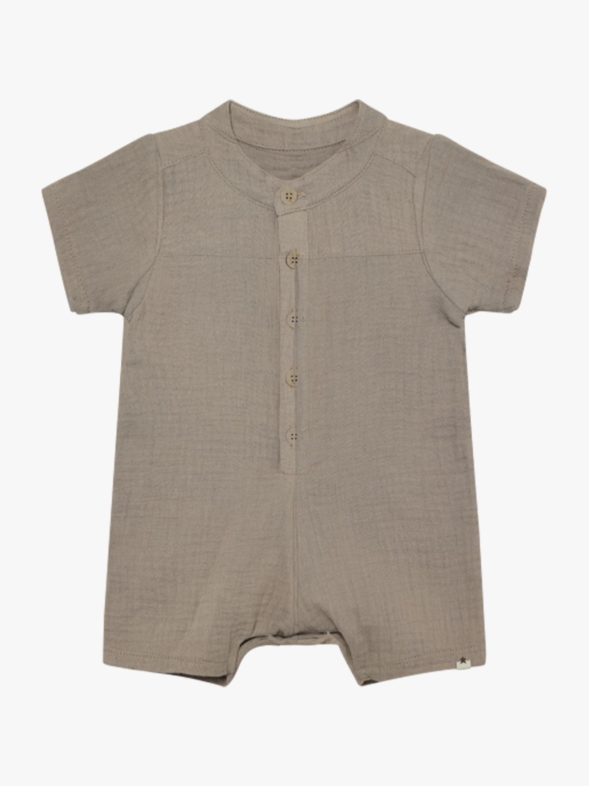 Huttelihut Playsuit Short Sleeve Muslin Moon Rock