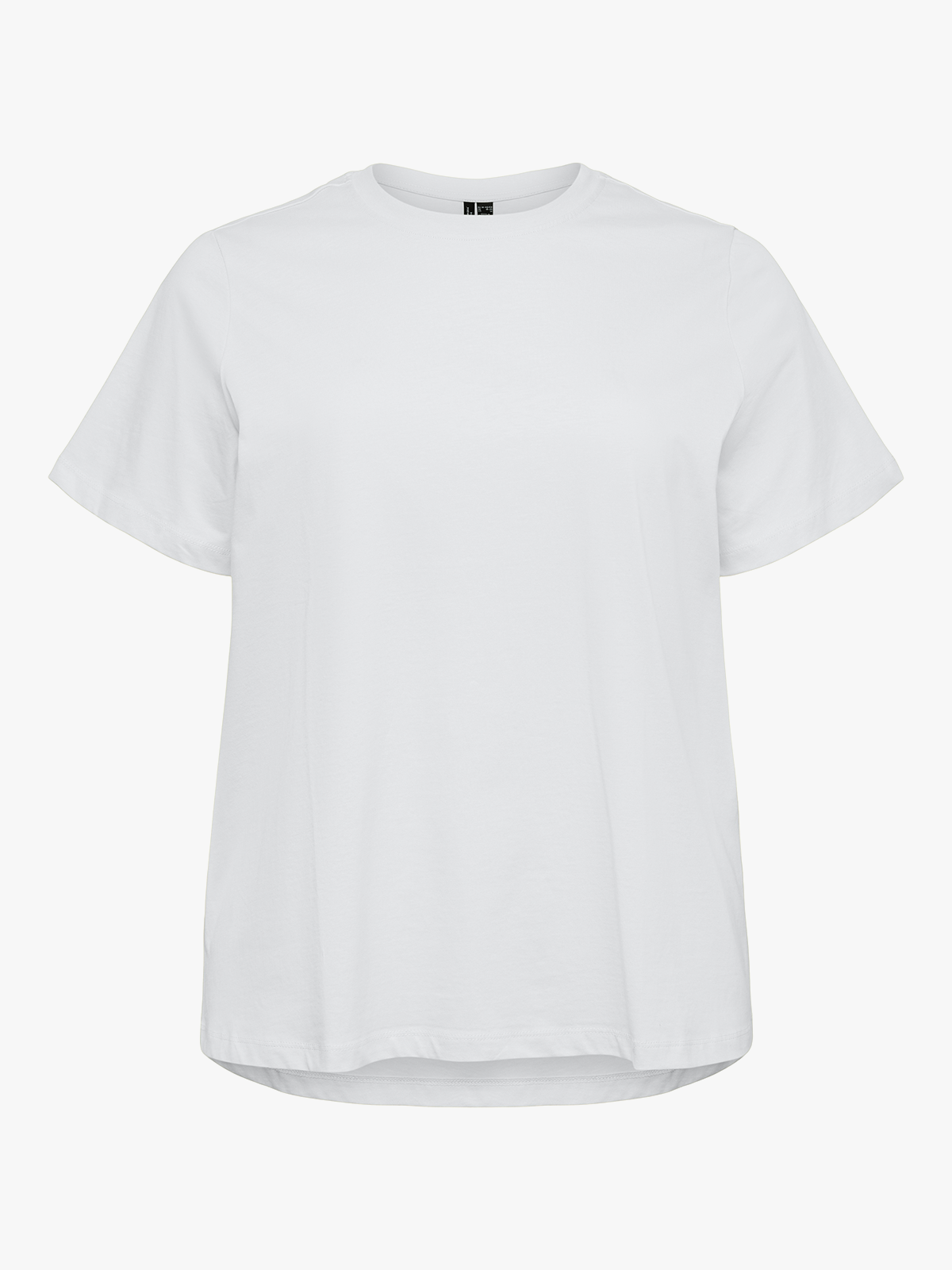 Vero Moda Curve Paulina Short Sleeve T-Shirt Bright White