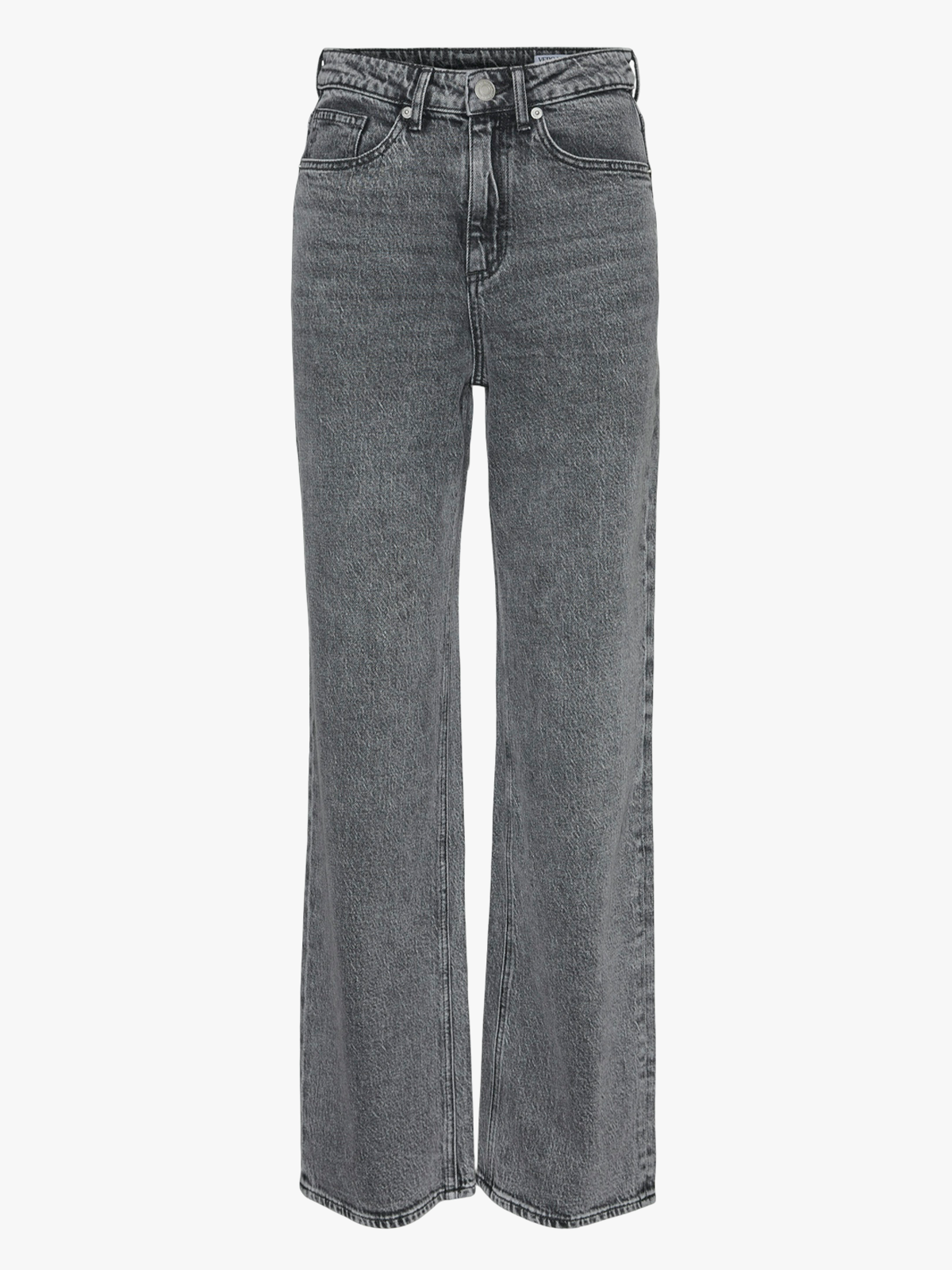 Vero Moda Curve Tessa High Rise Wide Jeans Medium Grey Denim