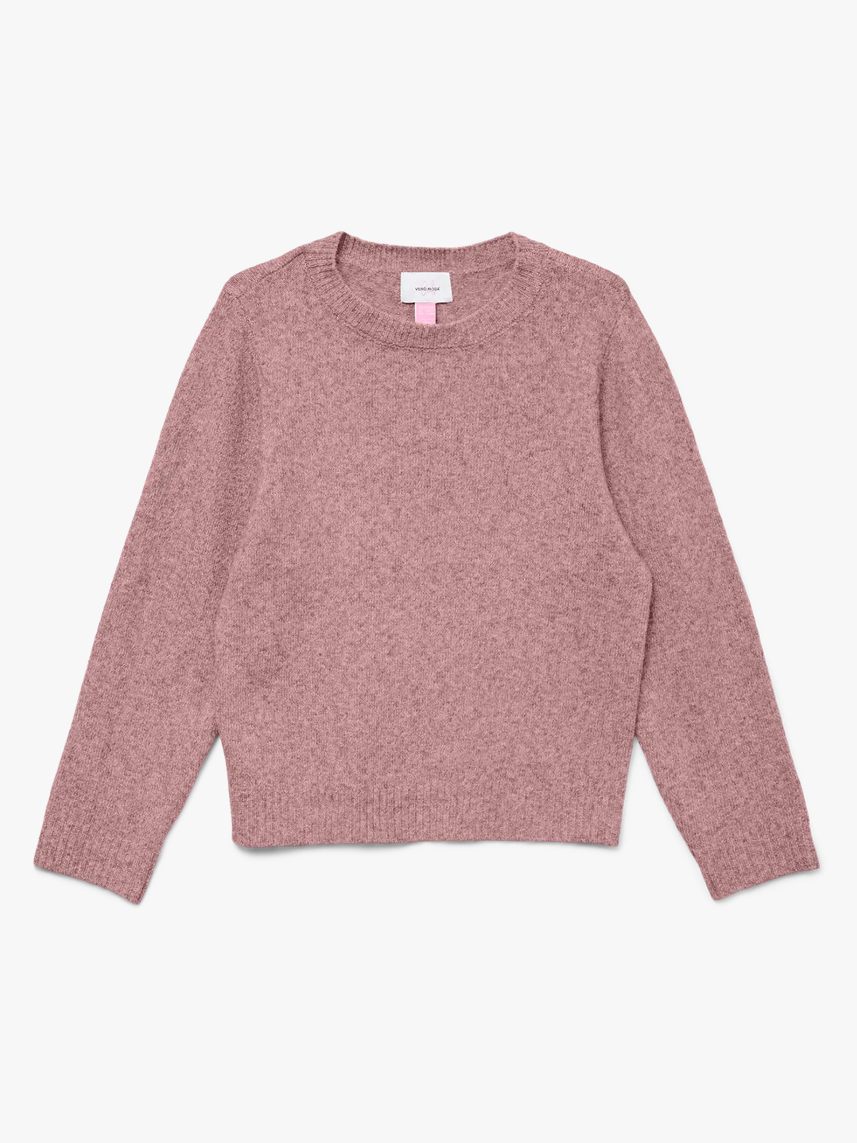 Vero Moda Girl Doffy Long Sleeve O-Neck Blouse Woodrose Melange