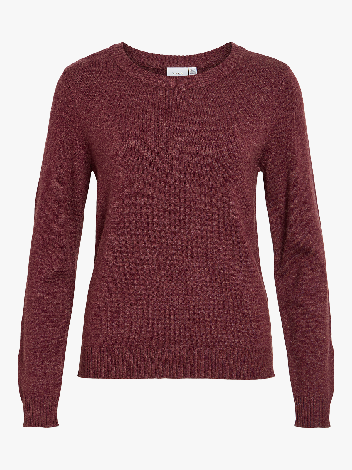 Vila Ril O-Neck Long Sleeve Knit Top Port Royale