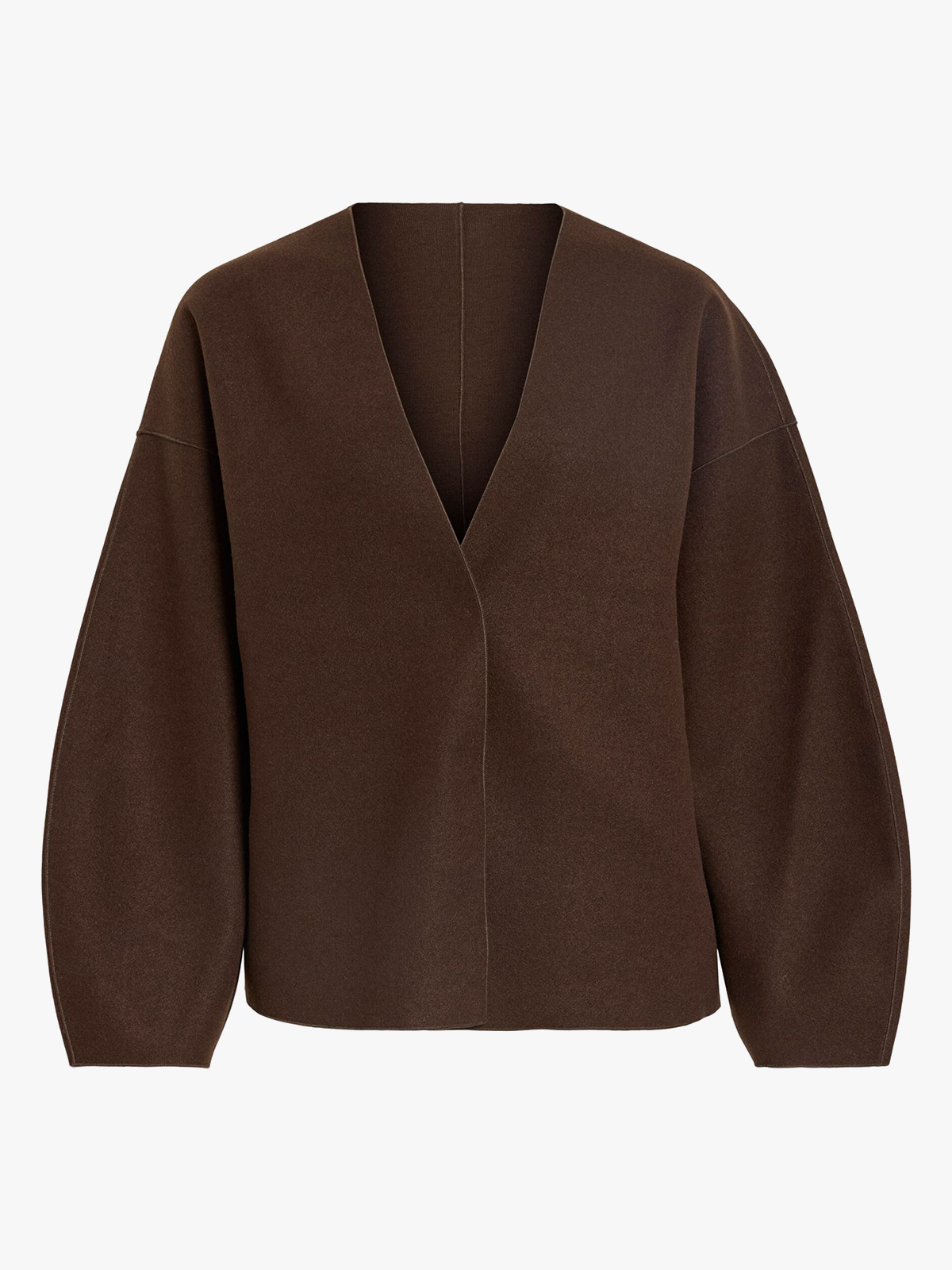 Vila Juice Loose Long Sleeve Jacket Coffee Bean