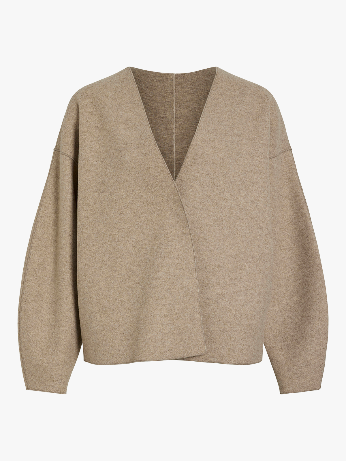 Vila Juice Loose Long Sleeve Jacket Natural Melange