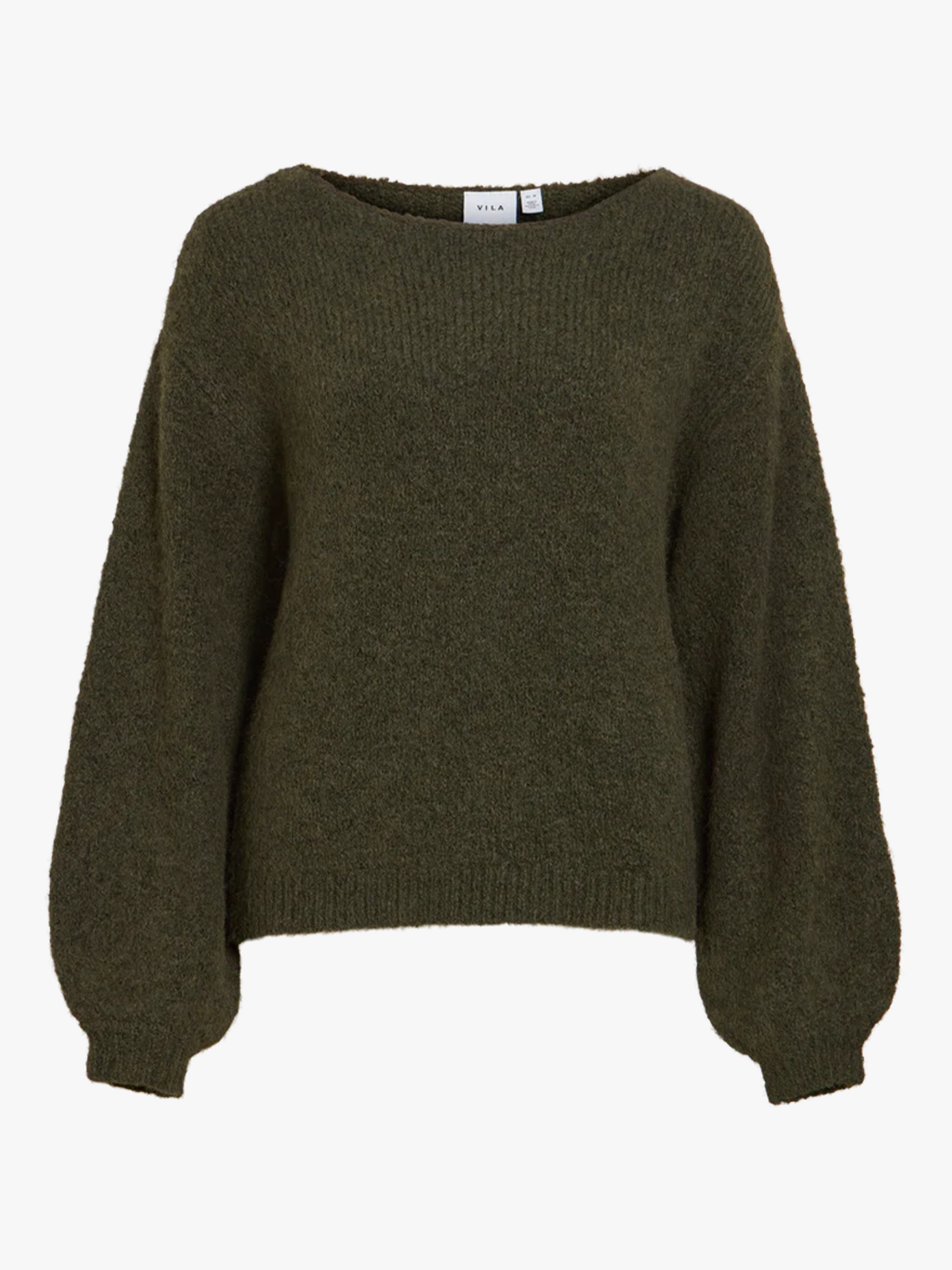 Vila Marley Long Sleeve Knit Pullover Forest Night