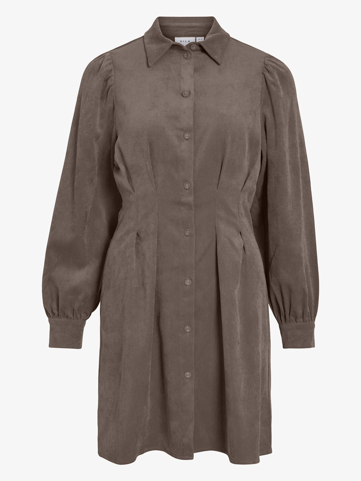 Vila Cordu Long Sleeve Shirt Dress Falcon