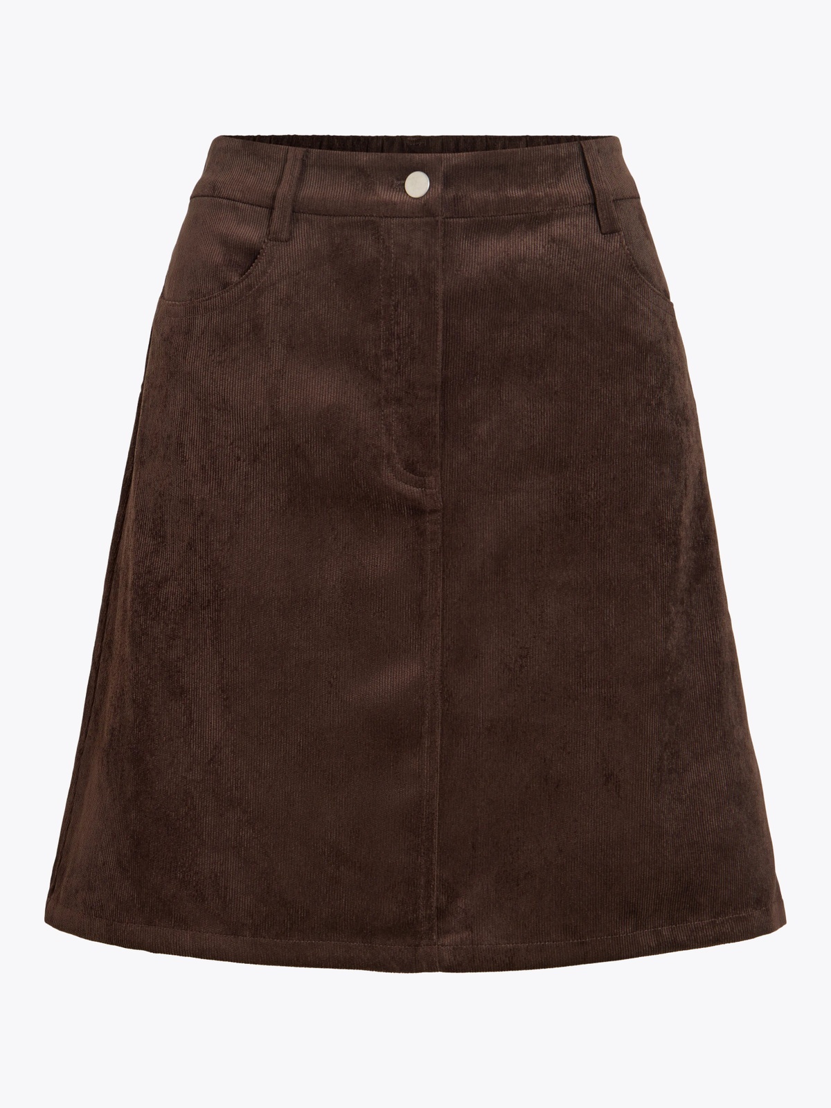 Vila Courdie High Waist A-Line Skirt Coffee Bean