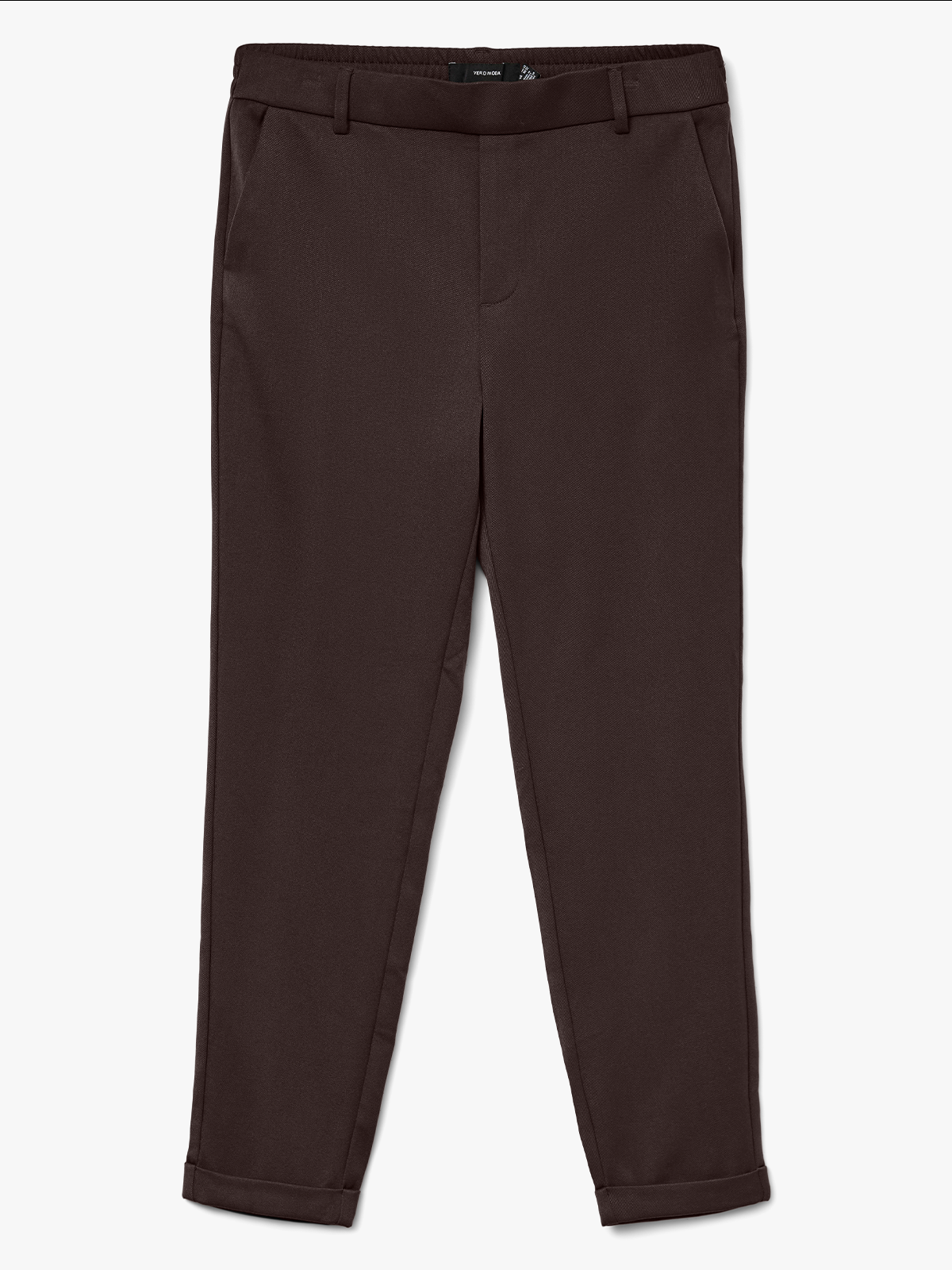 Vero Moda Maya Mid Waist Loose Solid Pant Chocolate Torte