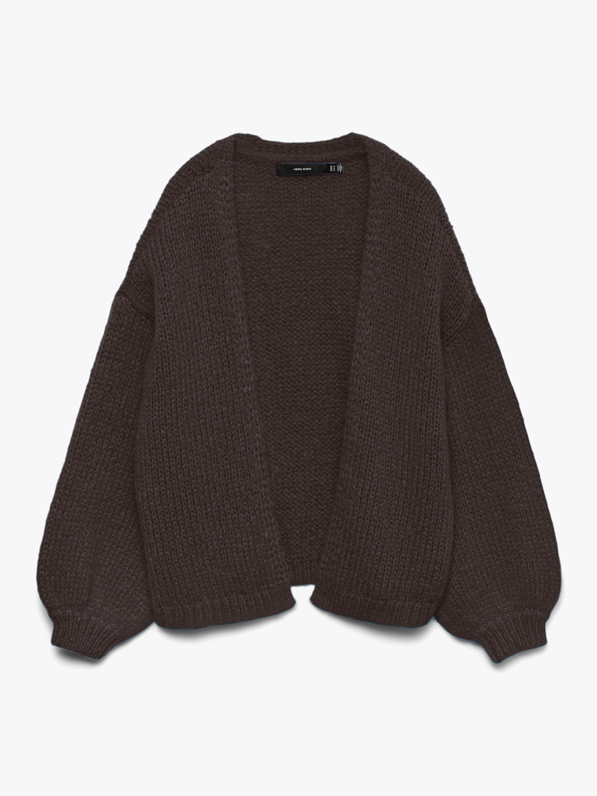 Vero Moda Maybe Long Sleeve Open Cardigan Chocolate Torte