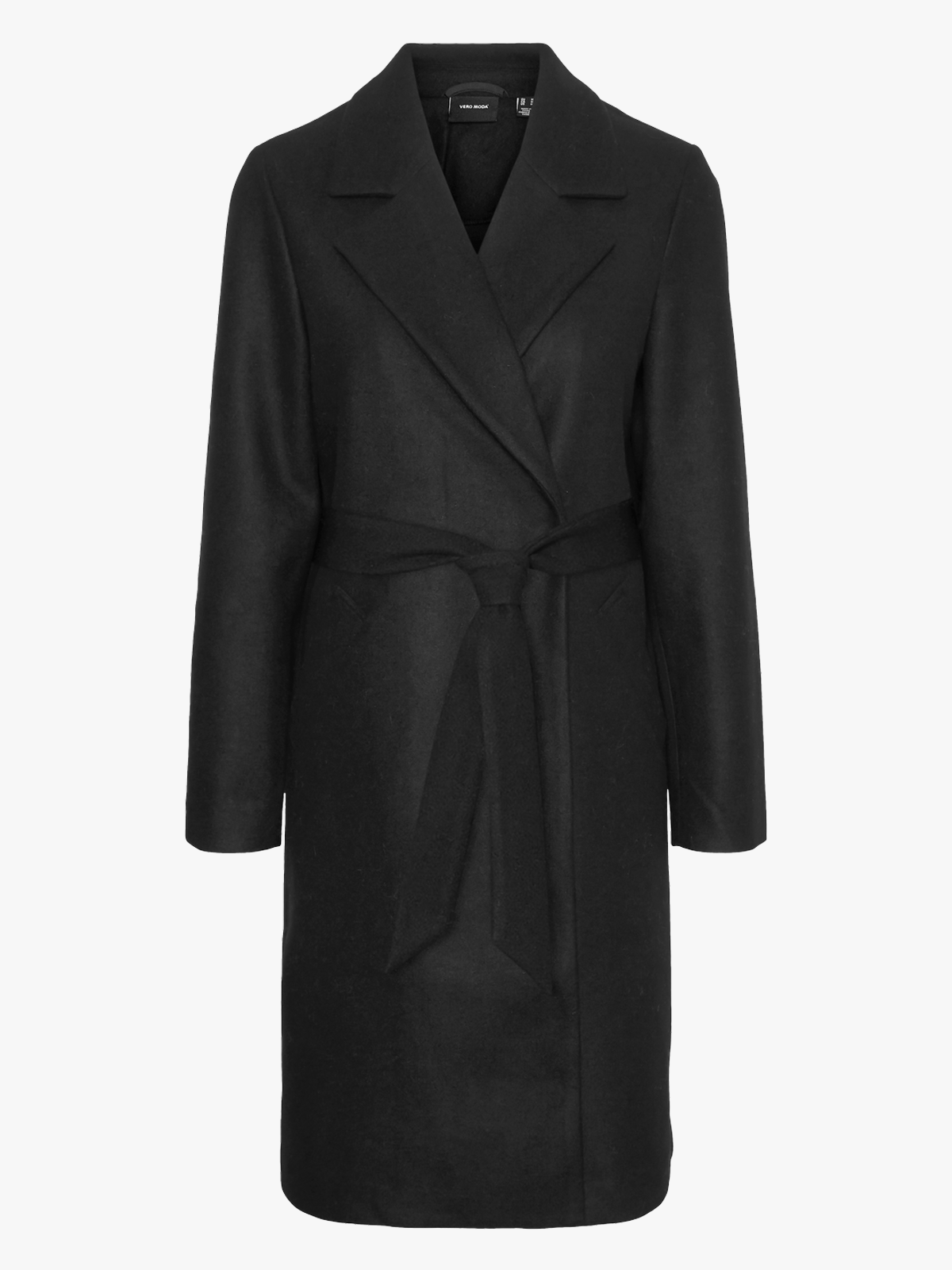 Vero Moda Fortuneaya Long Coat Black Solid