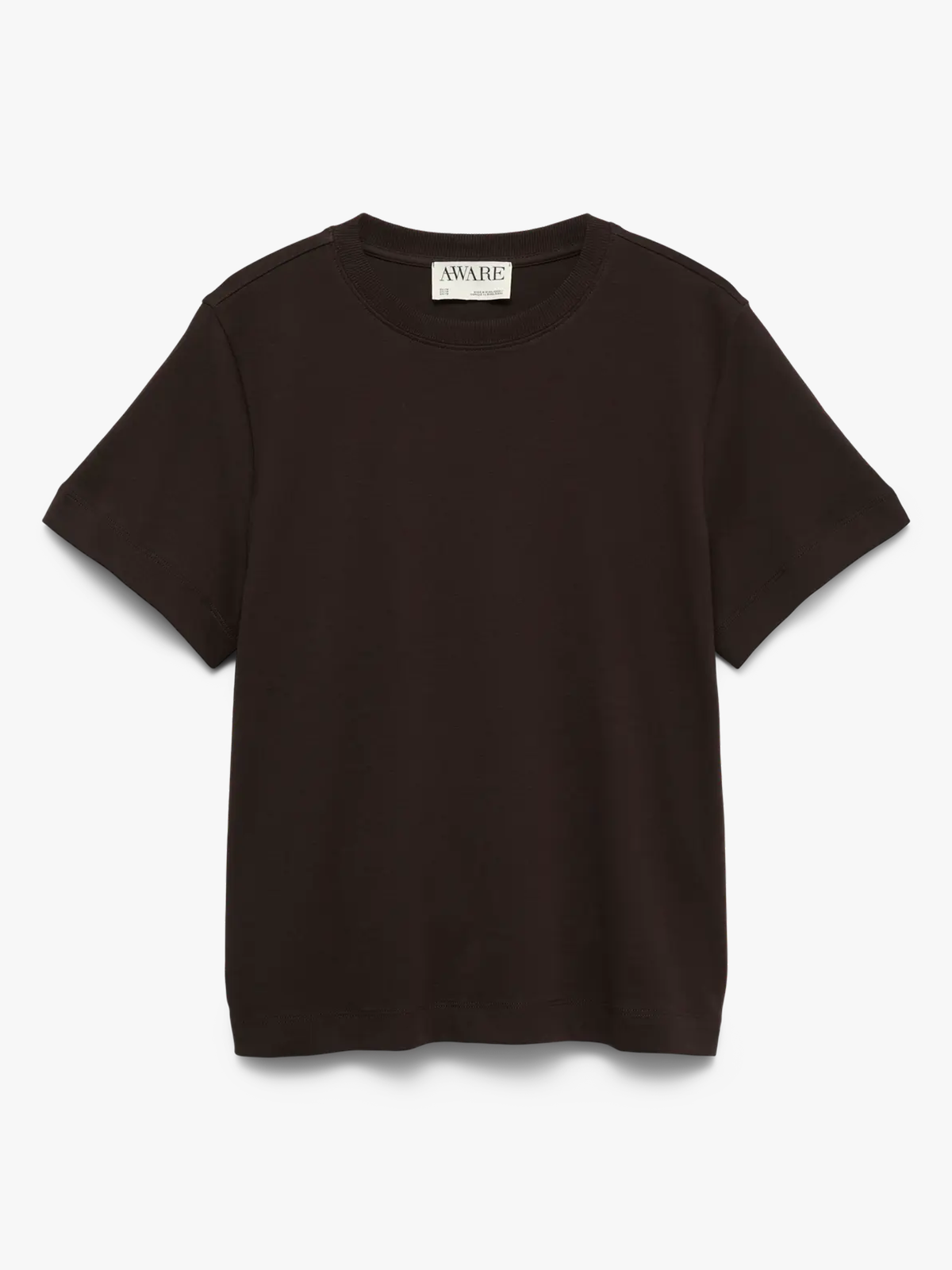 Vero Moda Aware Naima Short Sleeve O-Neck T-shirt Chocolate Torte