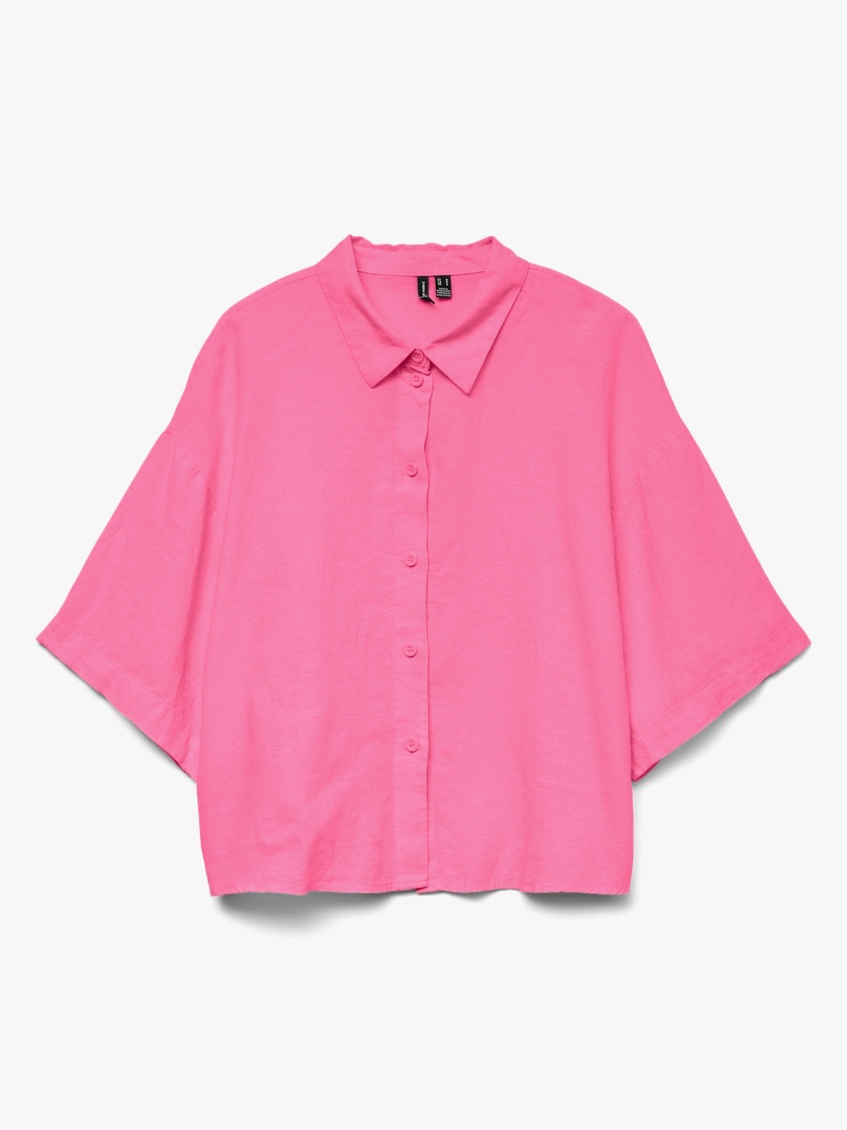 Vero Moda Linn 2/4 Short Shirt Pink Cosmos