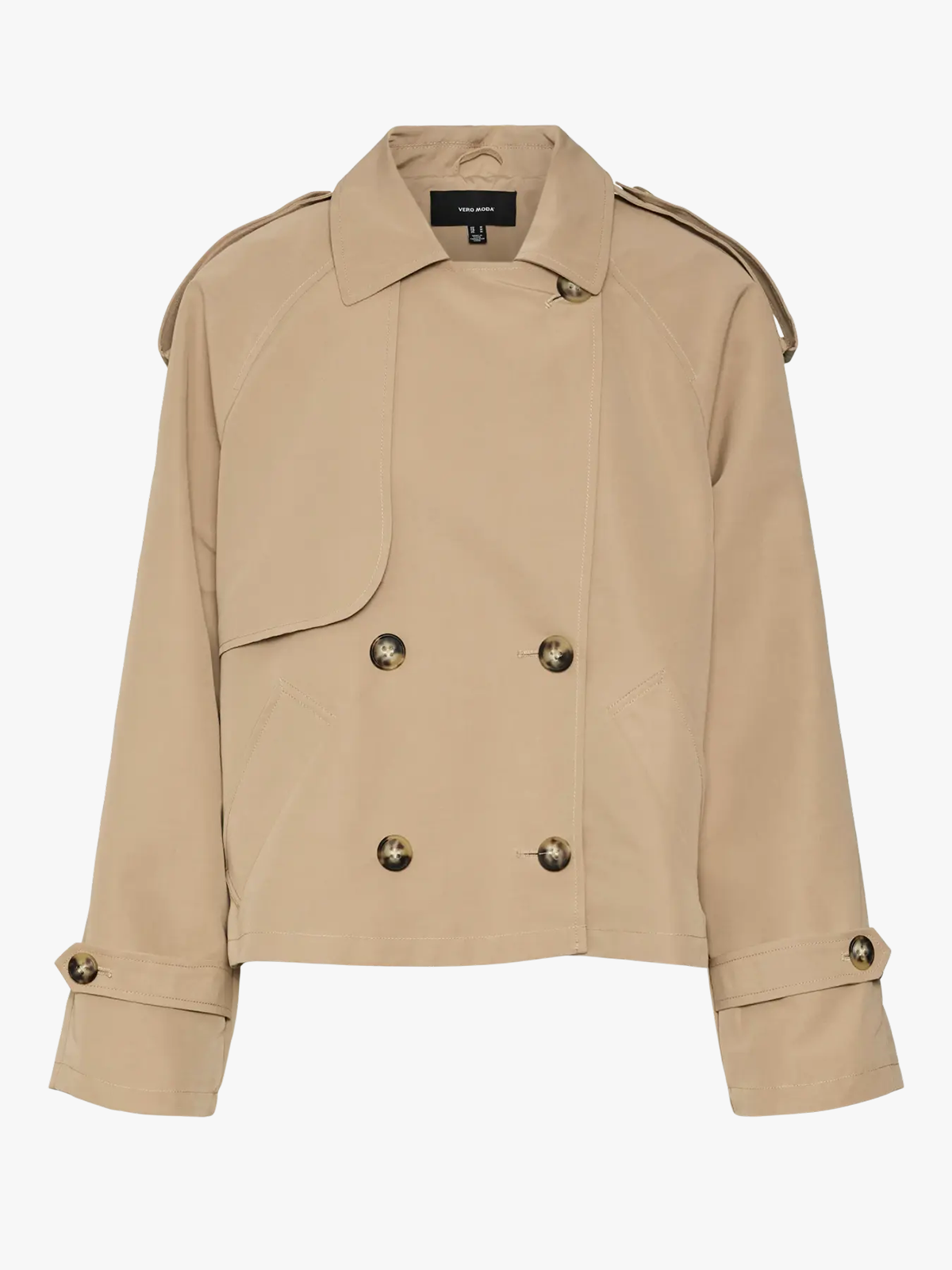 Vero Moda Chloe Short Trenchcoat Silver Mink