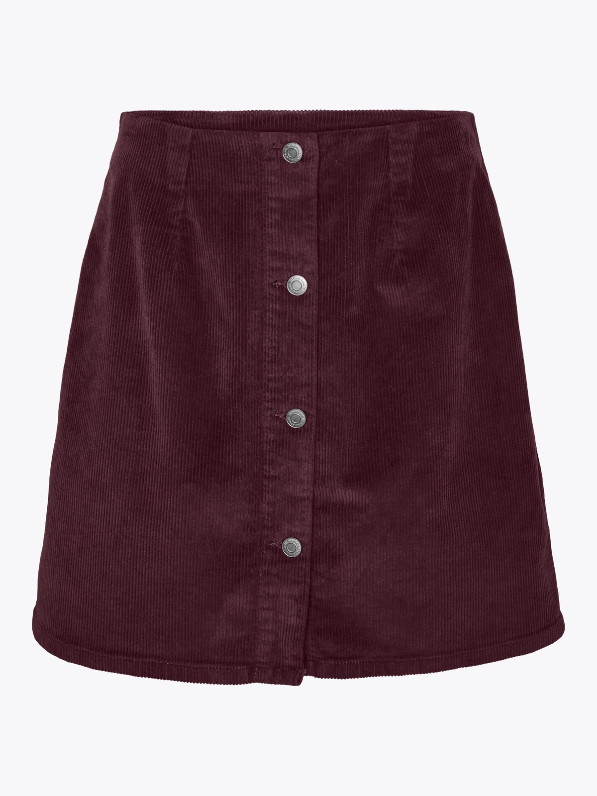 Vero Moda Etta Highrise Short Cord Skater Skirt Winetasting