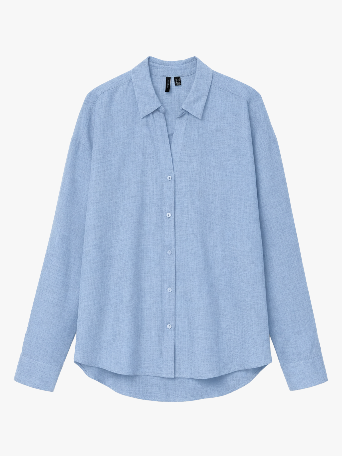 Vero Moda Melaney Queeny Long Sleeve Shirt Chambray Blue Melange