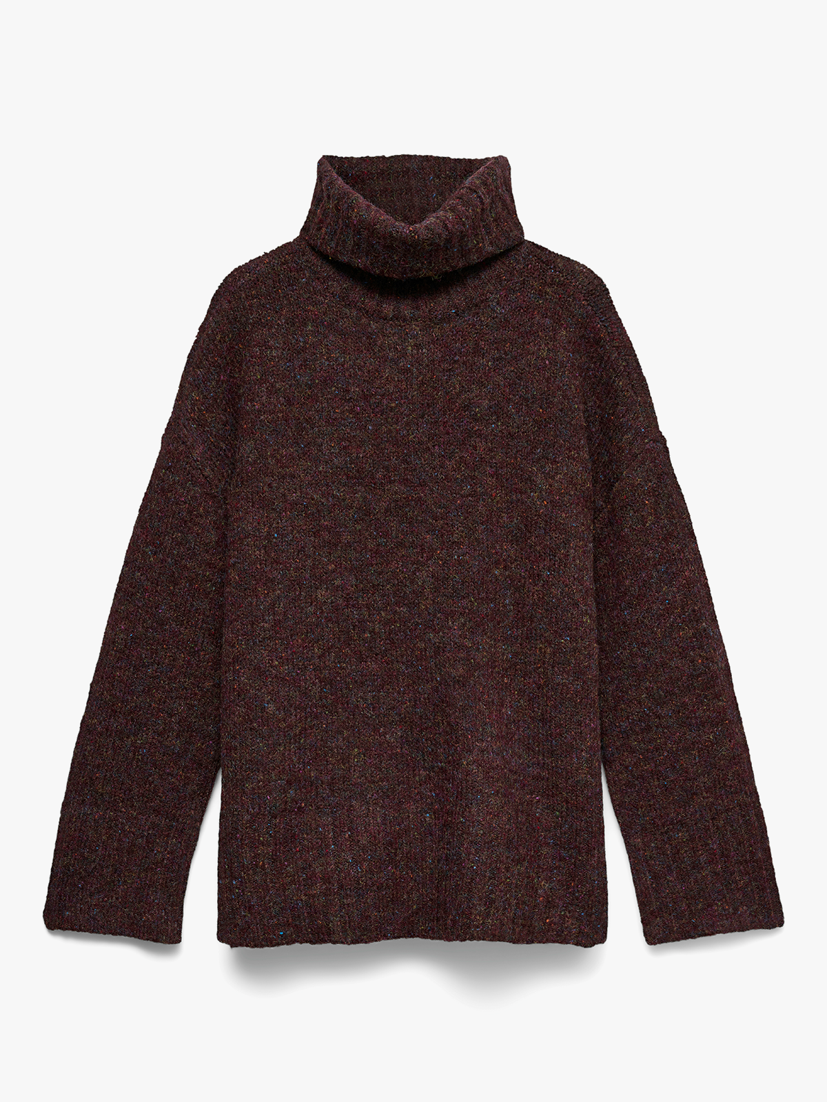 Vero Moda Ingrid Long Sleeve Roll Neck Pullover Winetasting