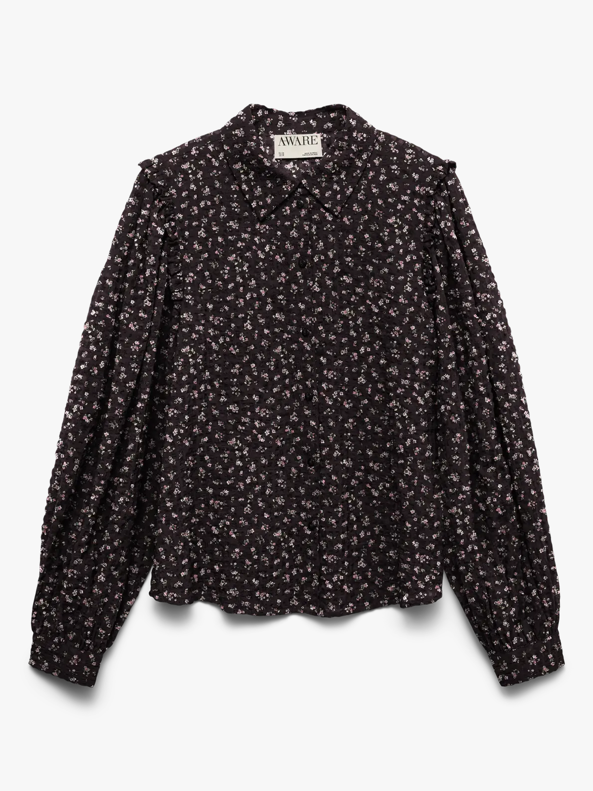 Vero Moda Aware Noelle Long Sleeve Shirt Chocolate Torte Rose Elegance