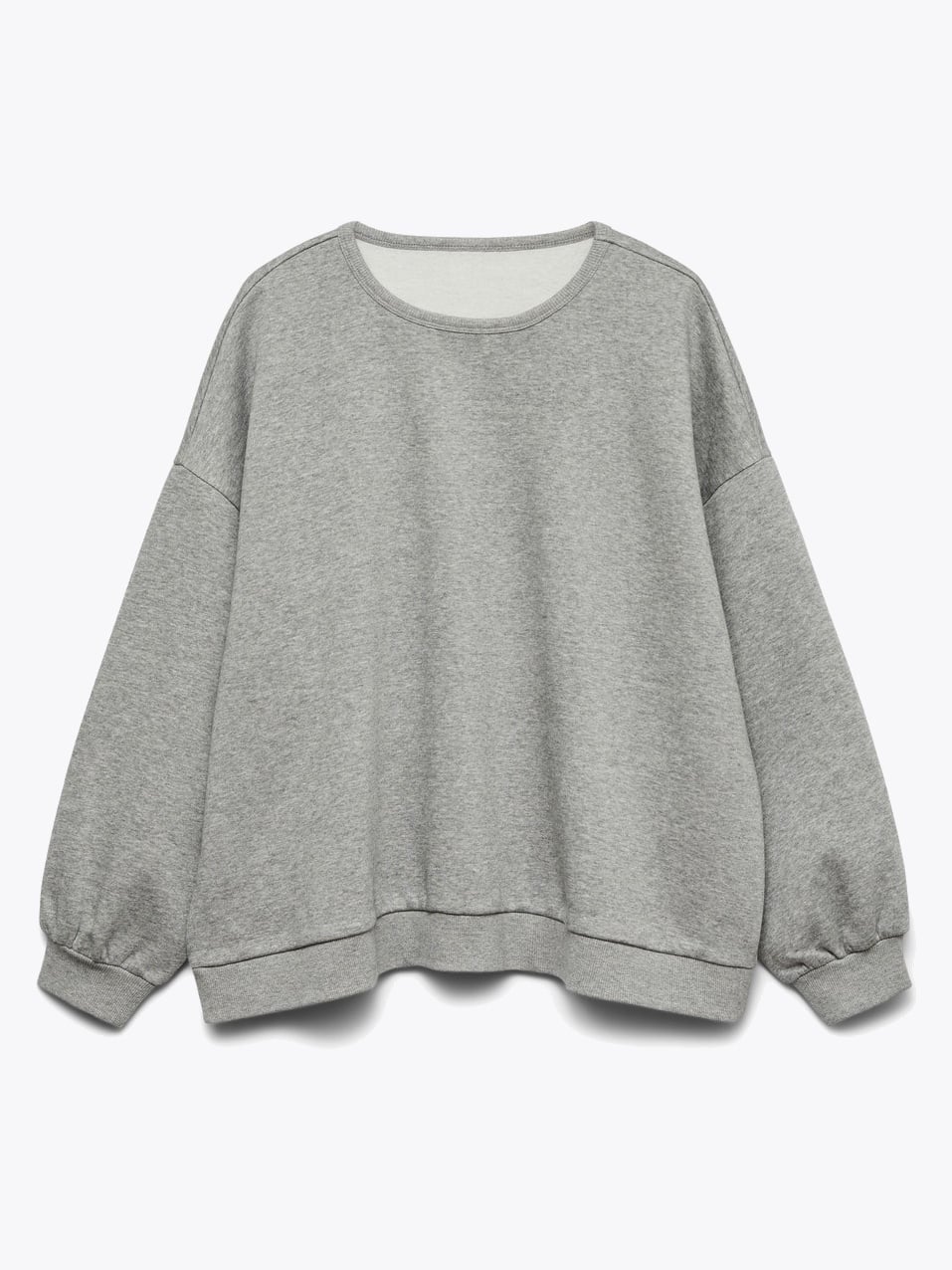 Vero Moda Teddy Maly Long Sleeve Sweatshirt Light Grey Melange