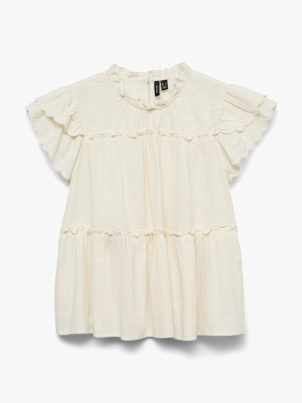 Vero Moda Mie Short Sleeve Top Birch