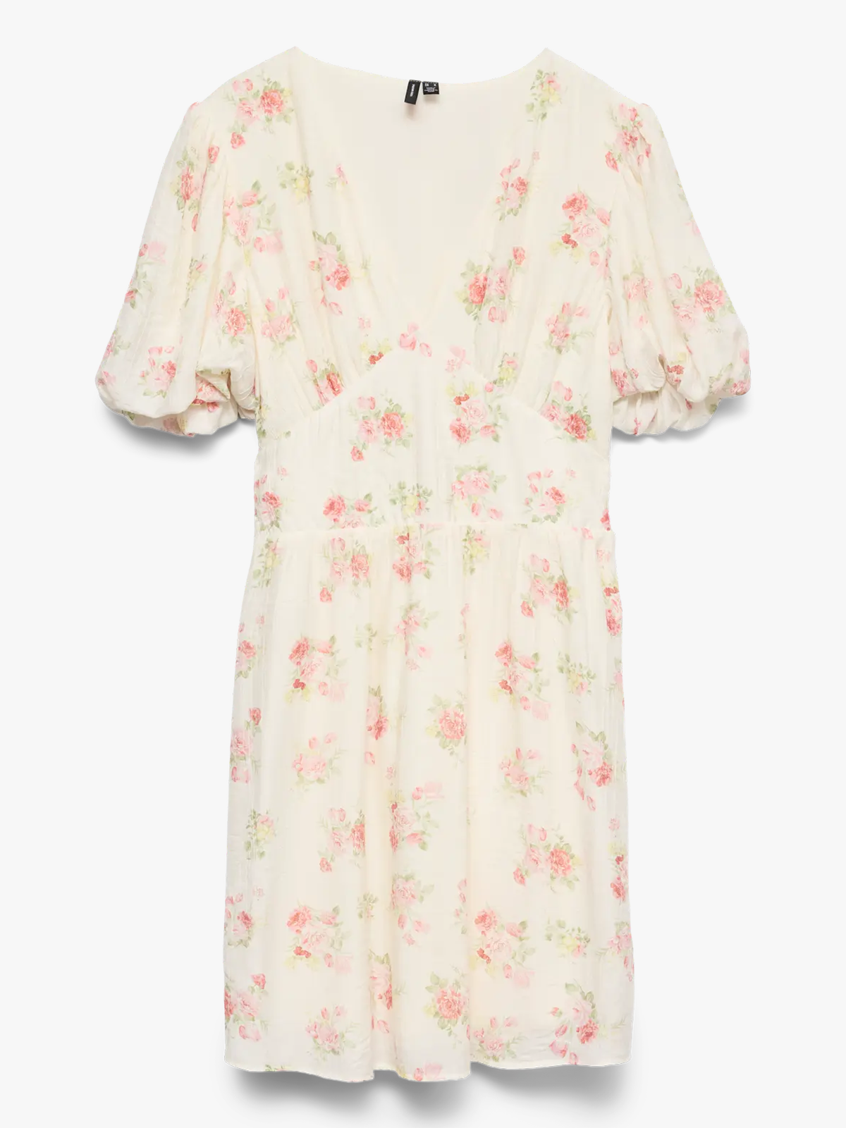 Vero Moda Bella 2/4 V-Neck Short Dress Birch Pink bella flower