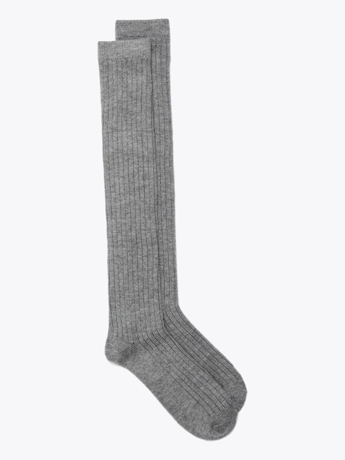 Vero Moda Simone Knee High Socks Dark Grey Melange