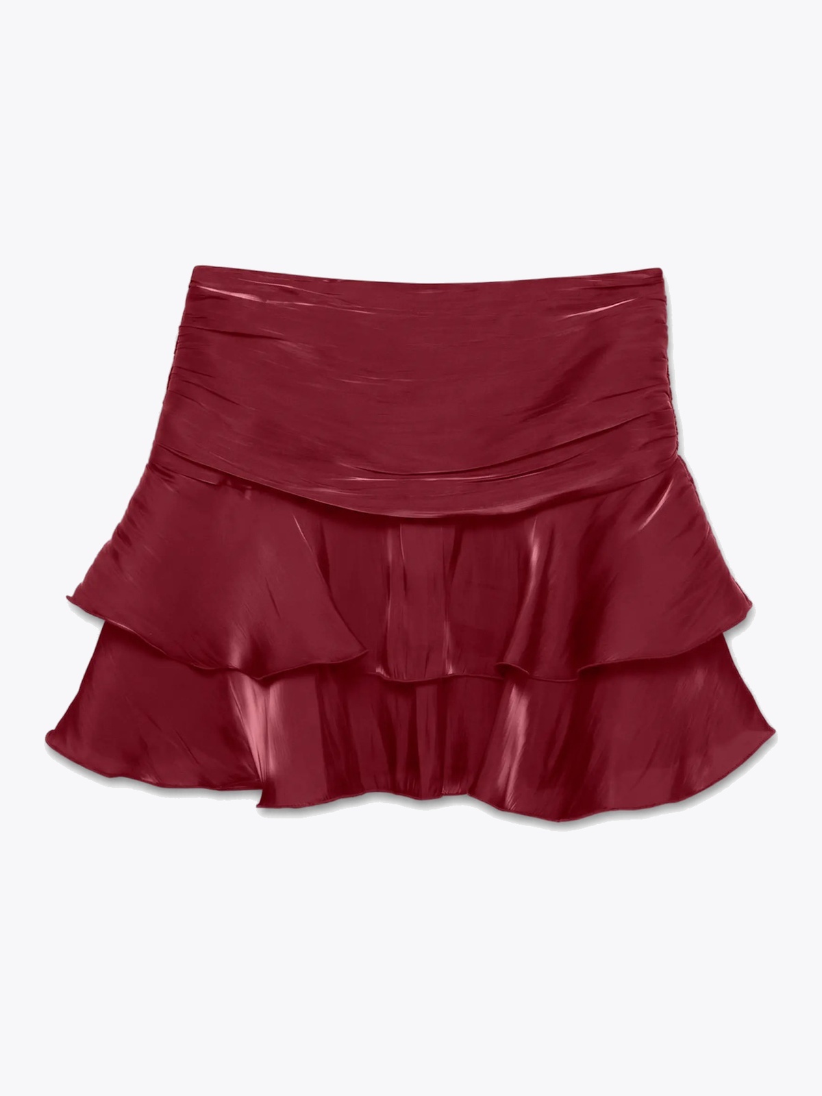 Vero Moda Polly High Waist Layer Short Skirt Biking Red