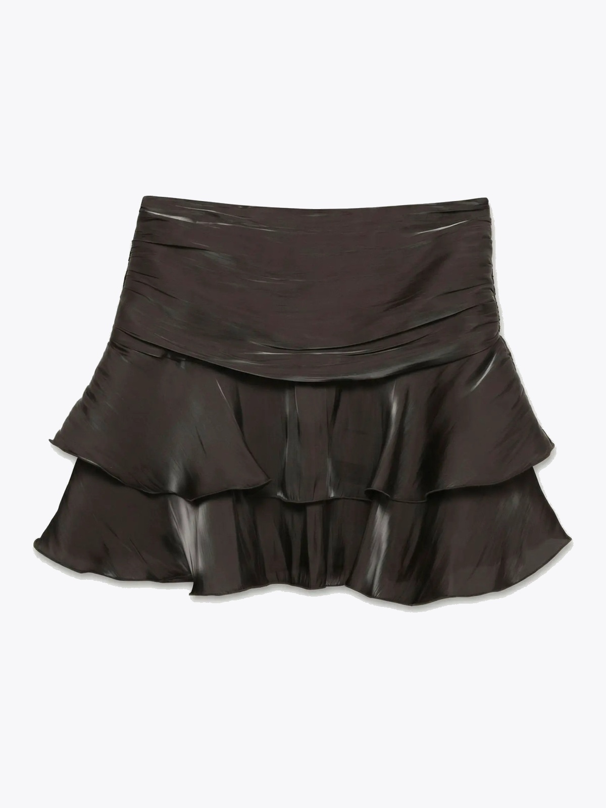 Vero Moda Polly High Waist Layer Short Skirt Chocolate Torte