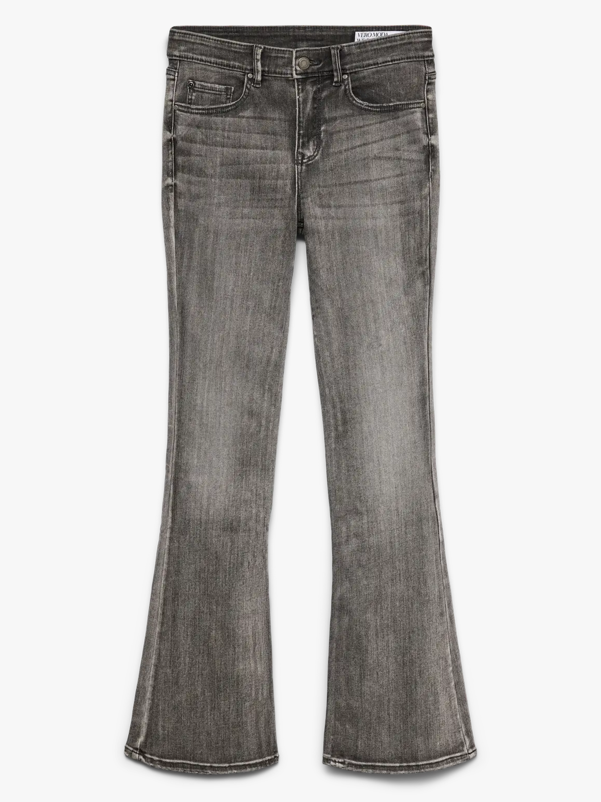 Vero Moda Flash Flared Jeans Medium Grey Denim