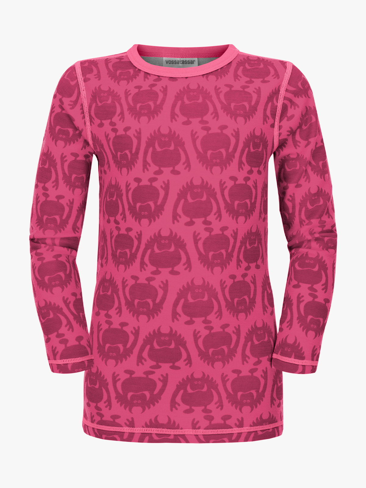 Vossatassar Monsterull Long Sleeve Pink