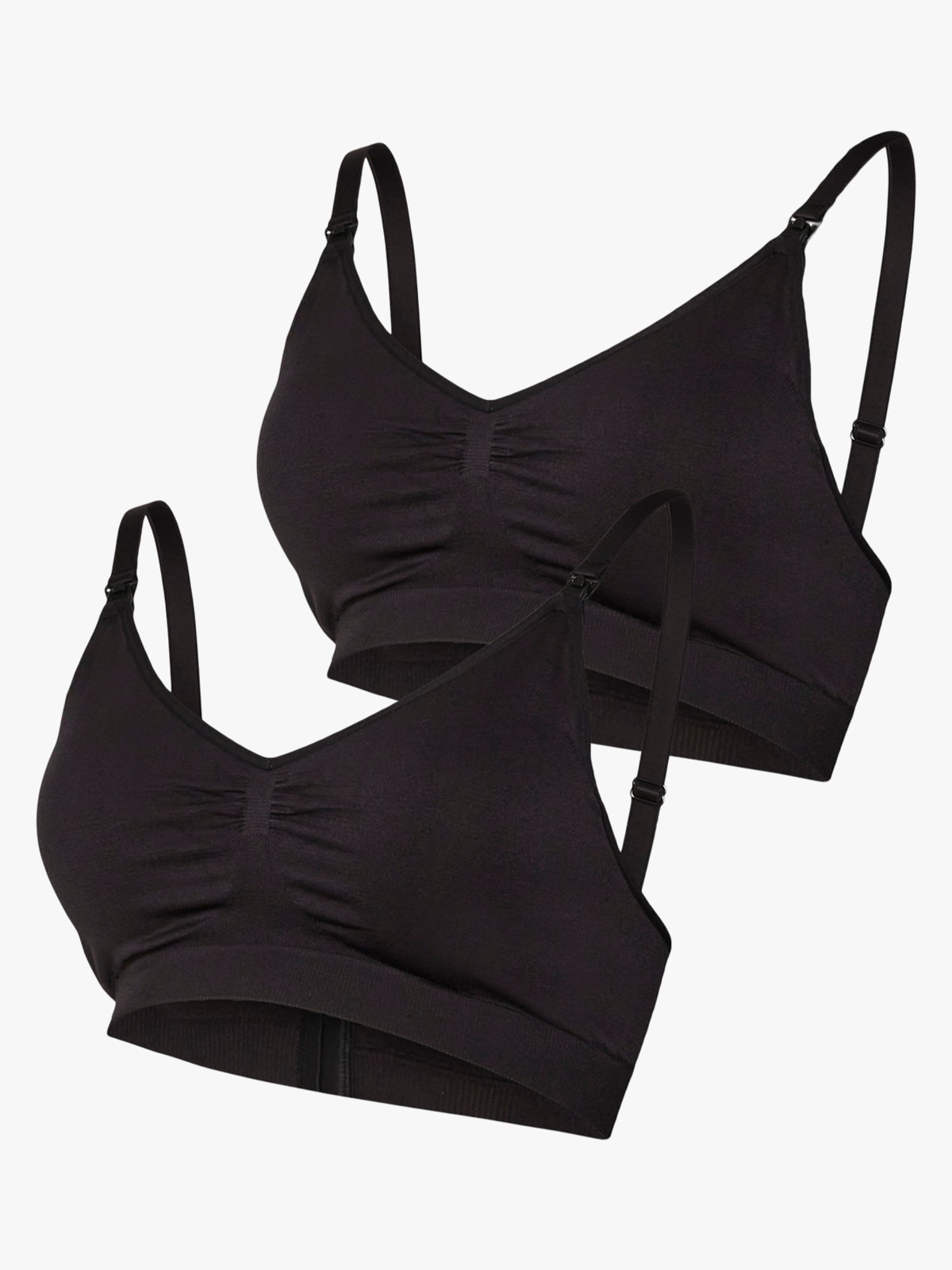 Vero Moda Maternity Ilja Feed Me Bra 2-Pack Black