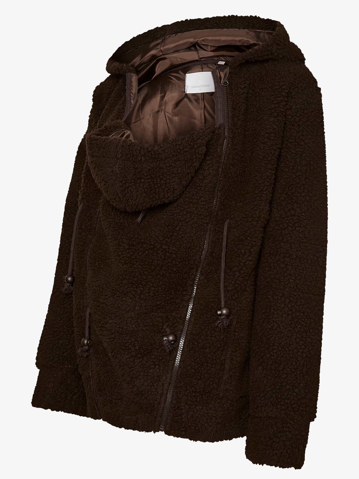 Vero Moda Maternity Rachel 3 in 1 Teddy Jacket Hot Fudge
