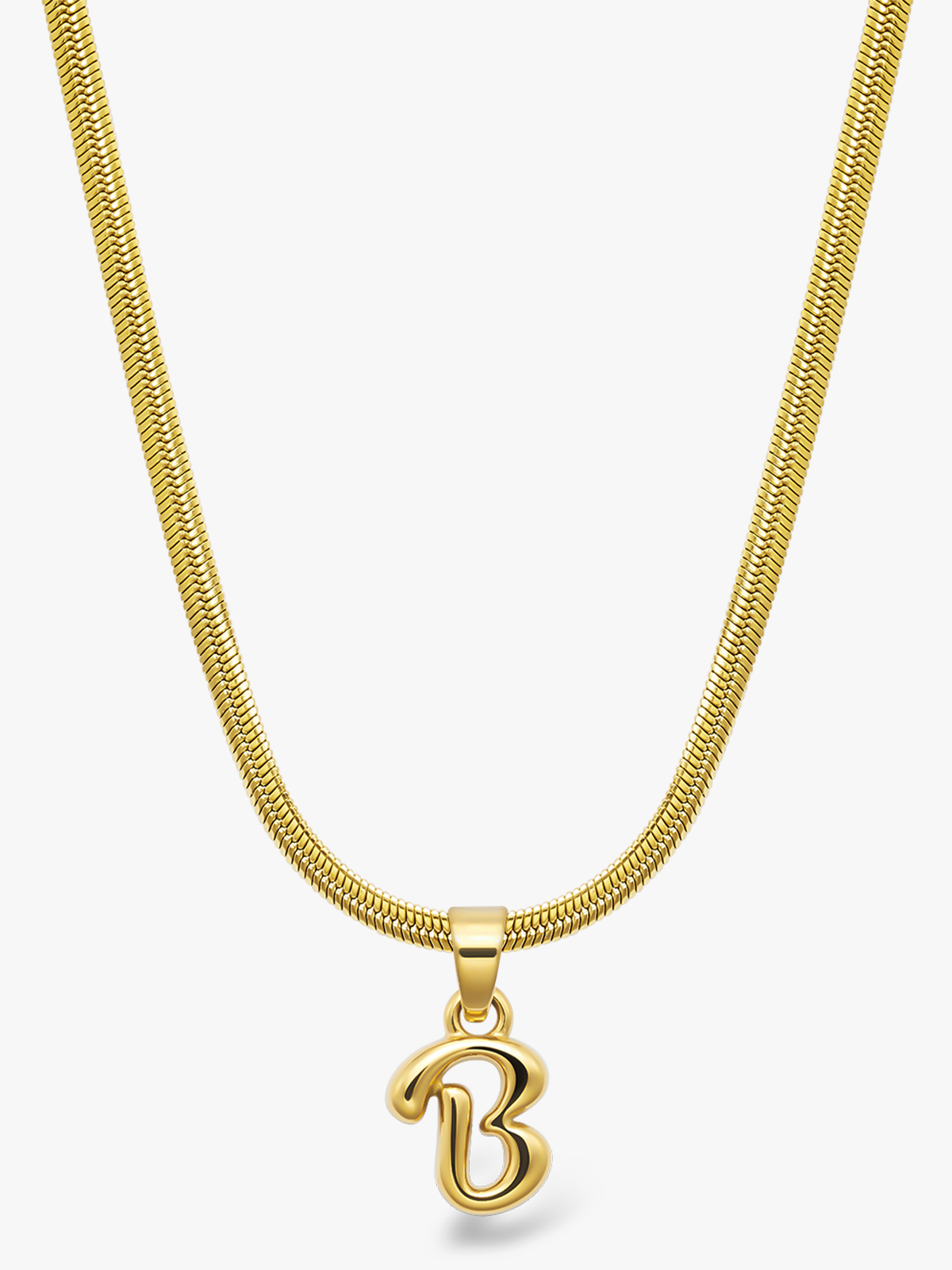 Who Is She Bone Letter Necklace Gold Gold / Bokstav: B